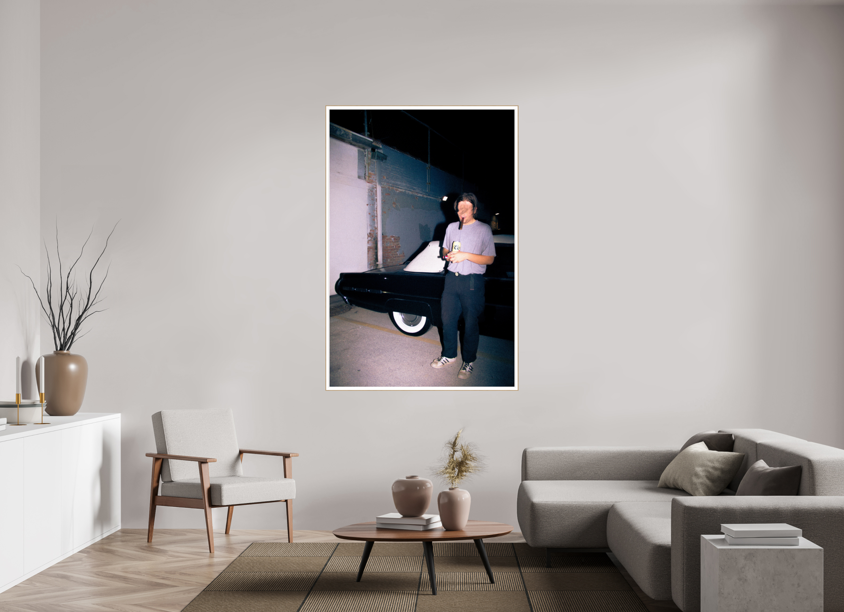 44 x 66″, Solid Wood ArtBox (Oak) 1800