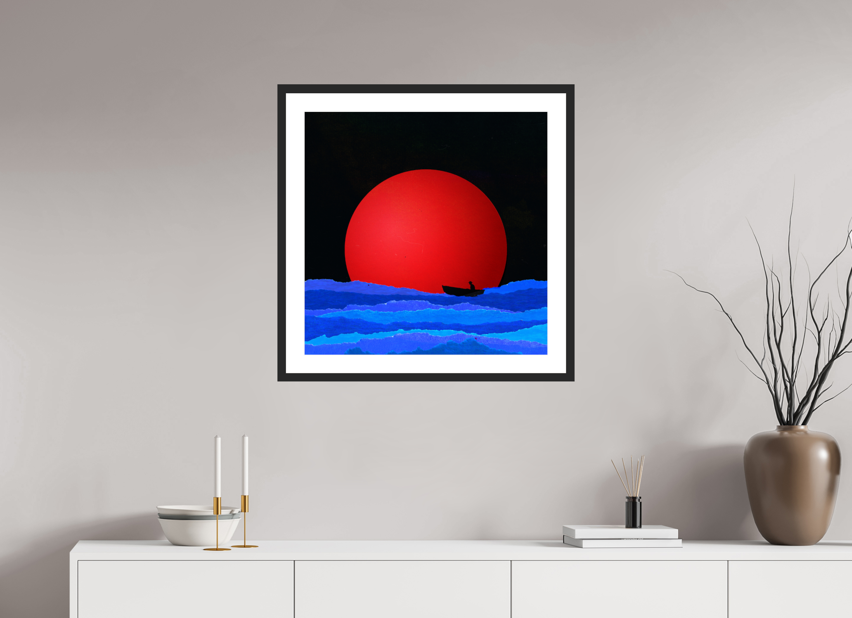 25 x 25″, Fuji Crystal Archive Print Framed (Black) Hope!
