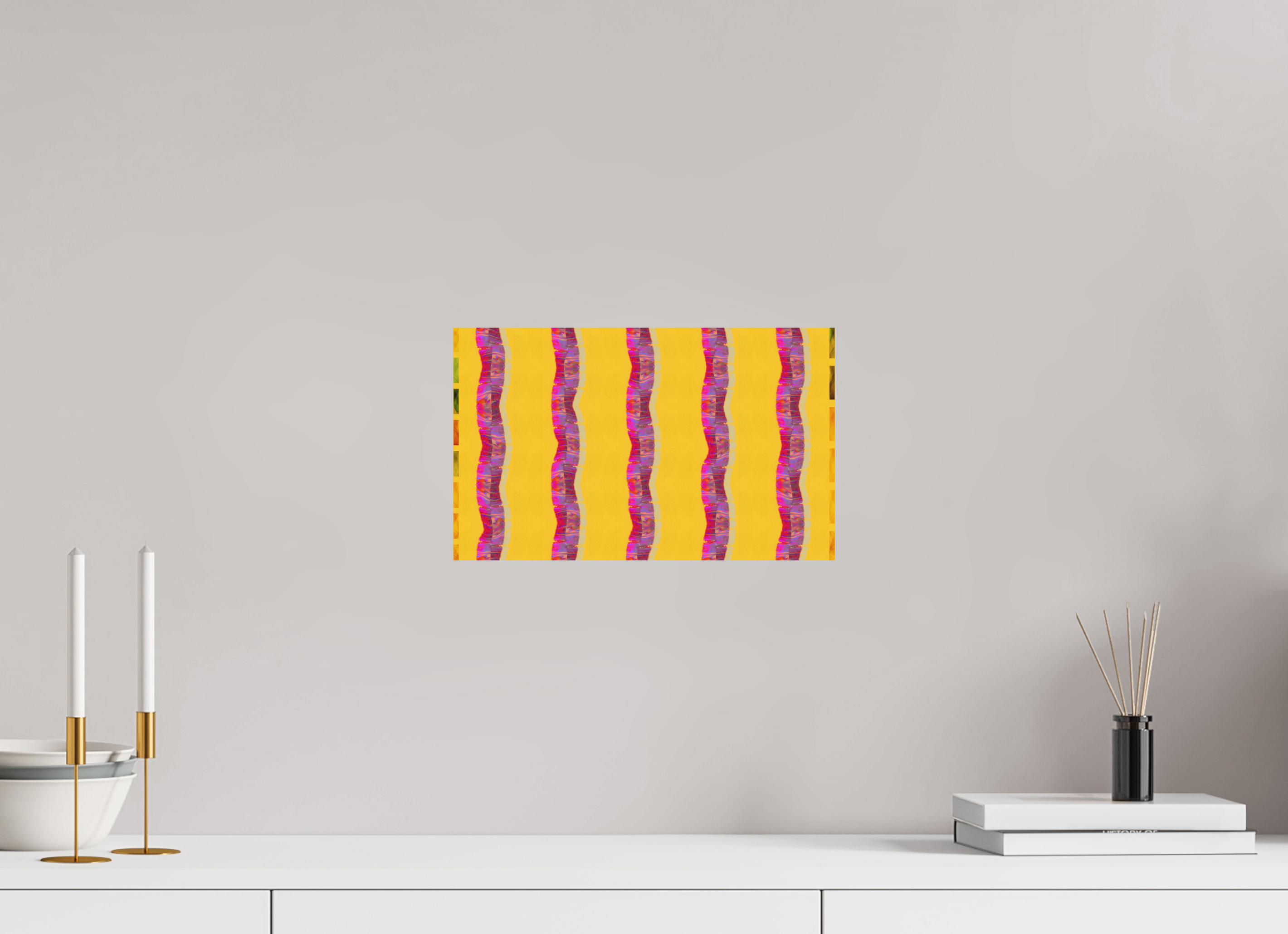13.1 x 8″, Direct Print on Forex Purple Waves