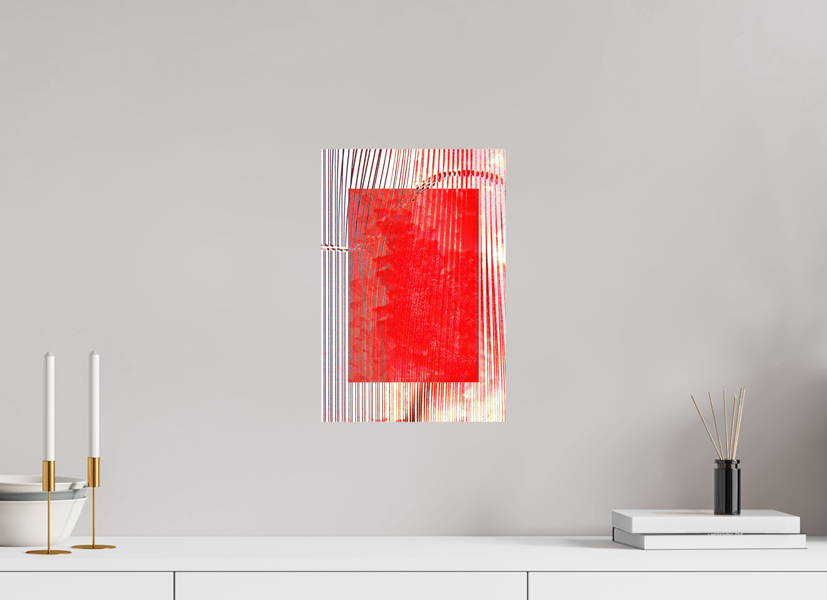 10 x 14.8″, Fine Art Print Red Waves
