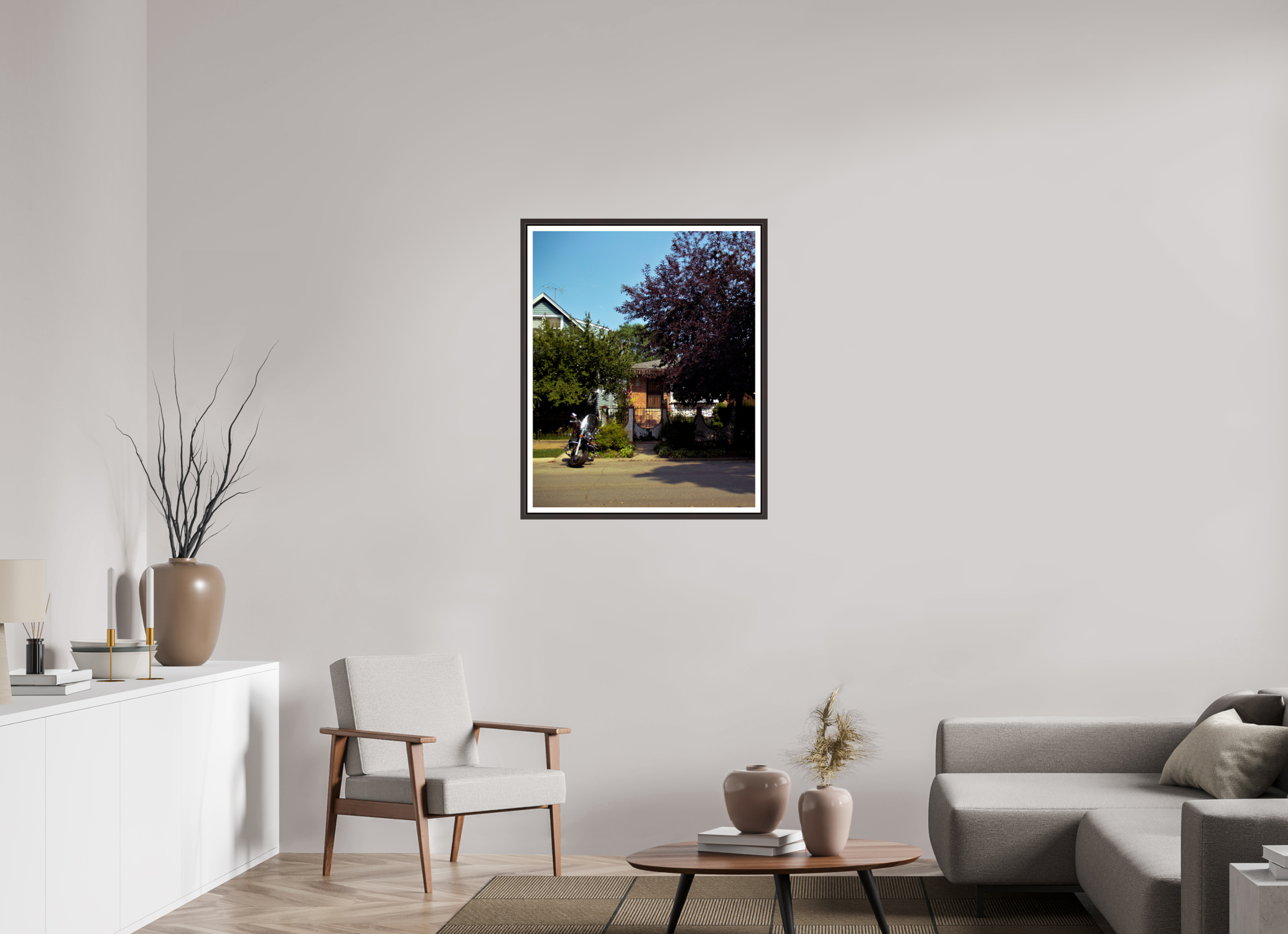 28 x 34.8″, Floater Frame (Alder Brown) Soft