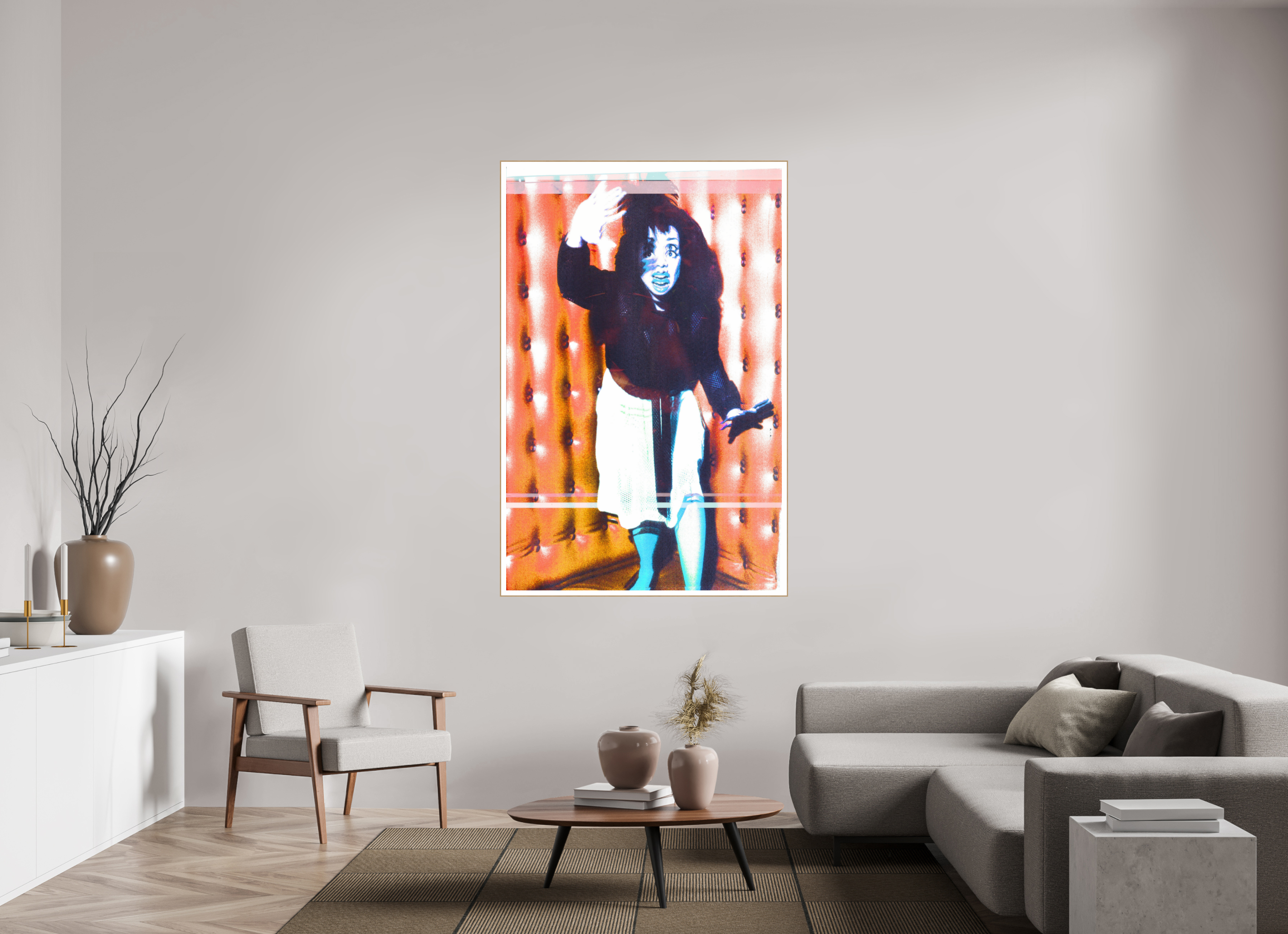 43 x 66.1″, Solid Wood ArtBox (Oak) Chorophobia