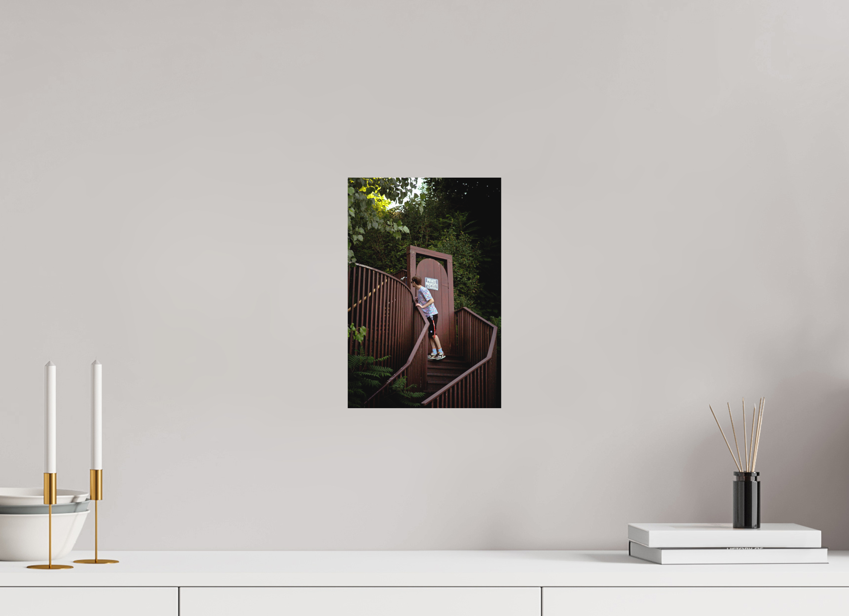 8 x 12″, Aluminum Dibond Private Property