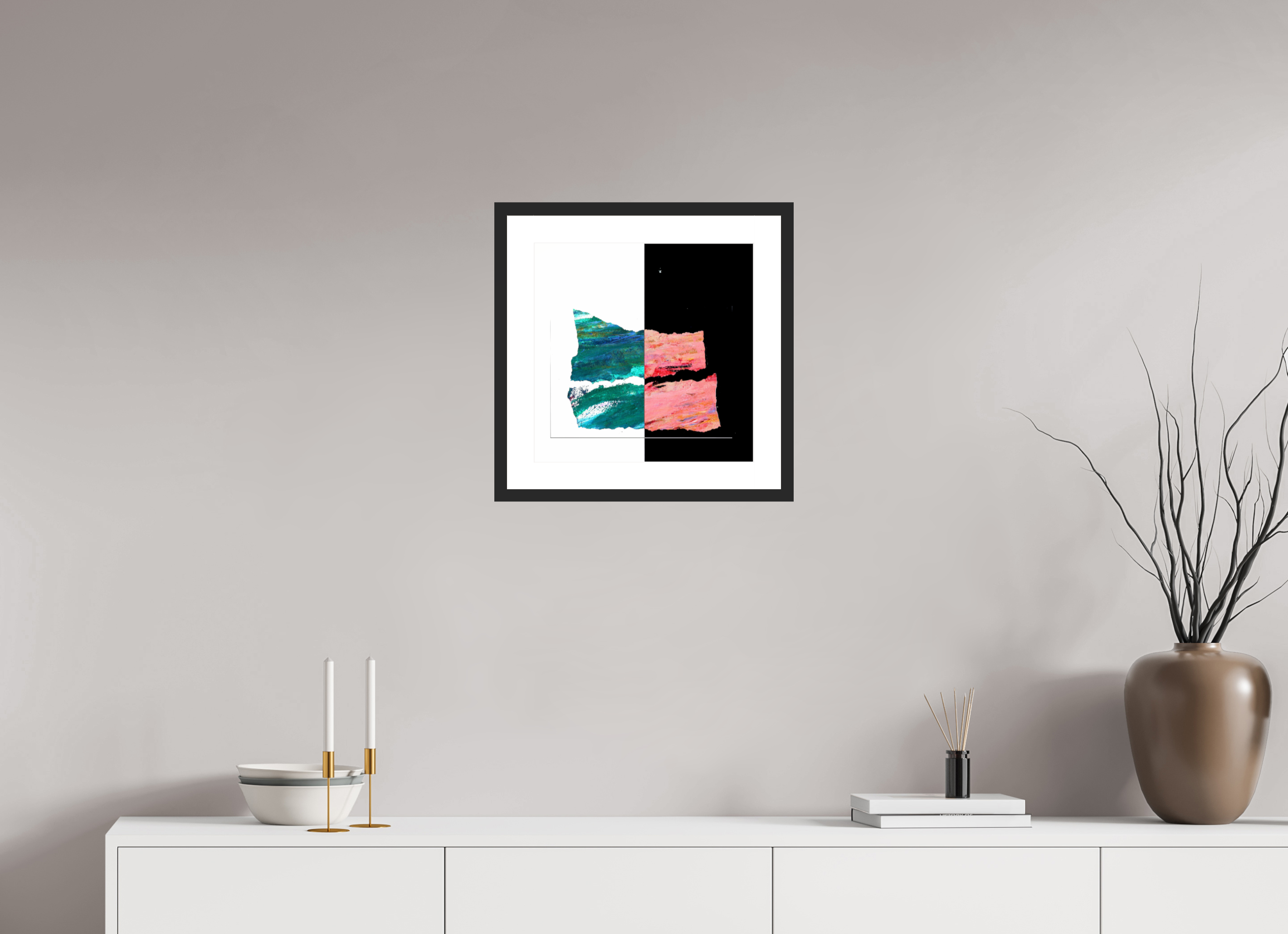 15 x 15″, Fuji Crystal Archive Print Framed (Black) Two Sides