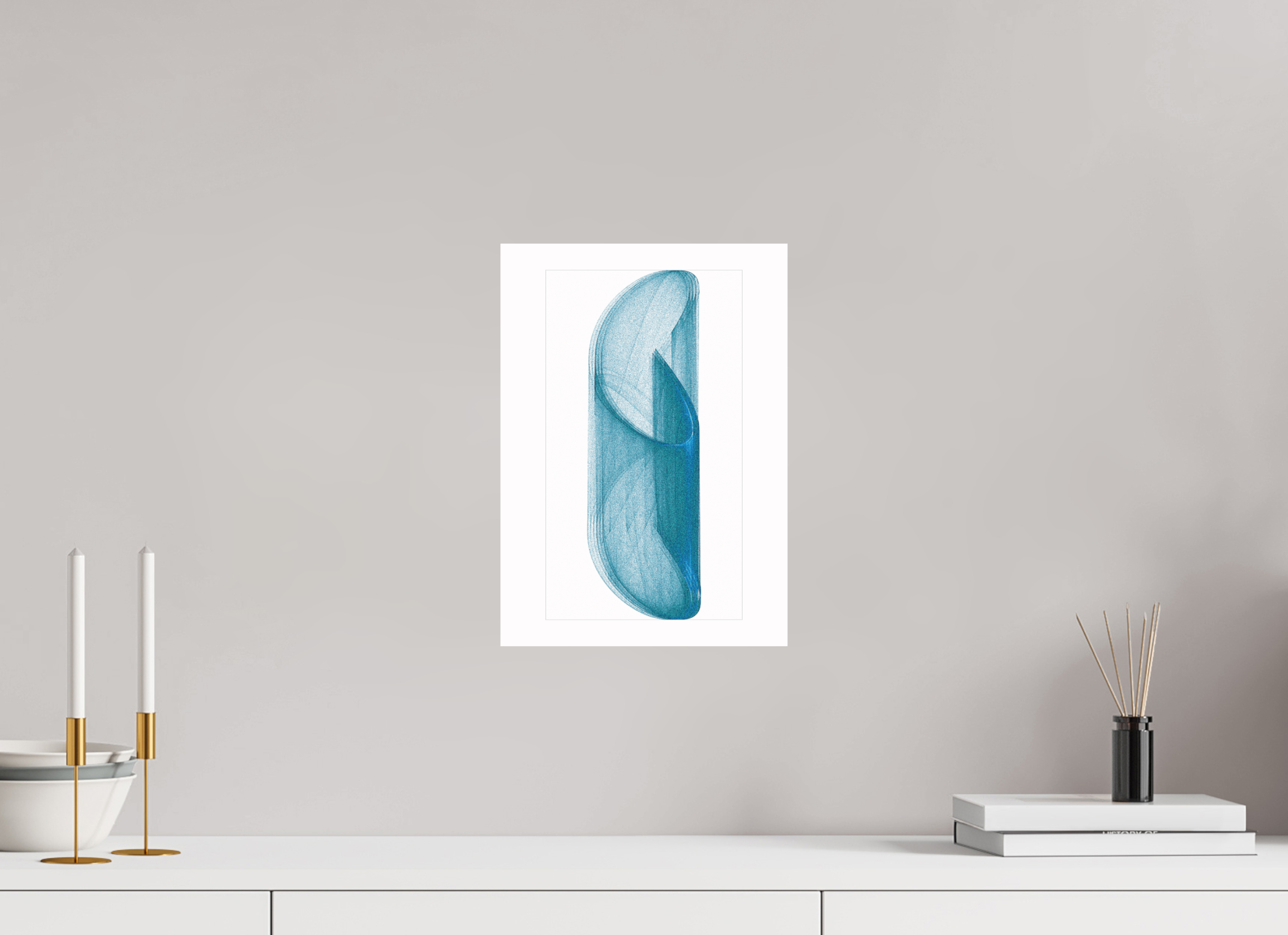 10 x 14″, Fine Art Print Brutal Blue