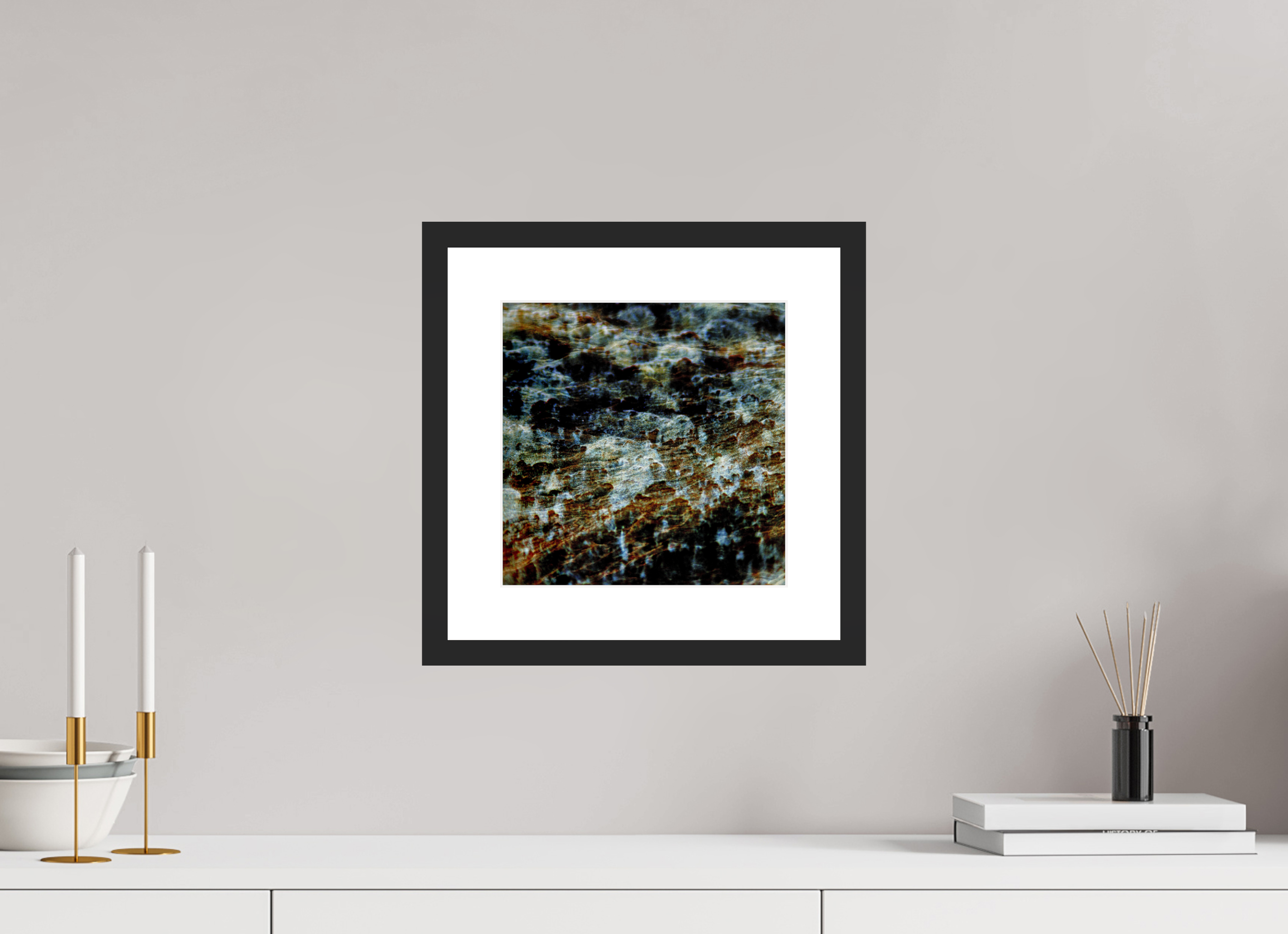10 x 10″, Fuji Crystal Archive Print Framed (Black) Digital Snow