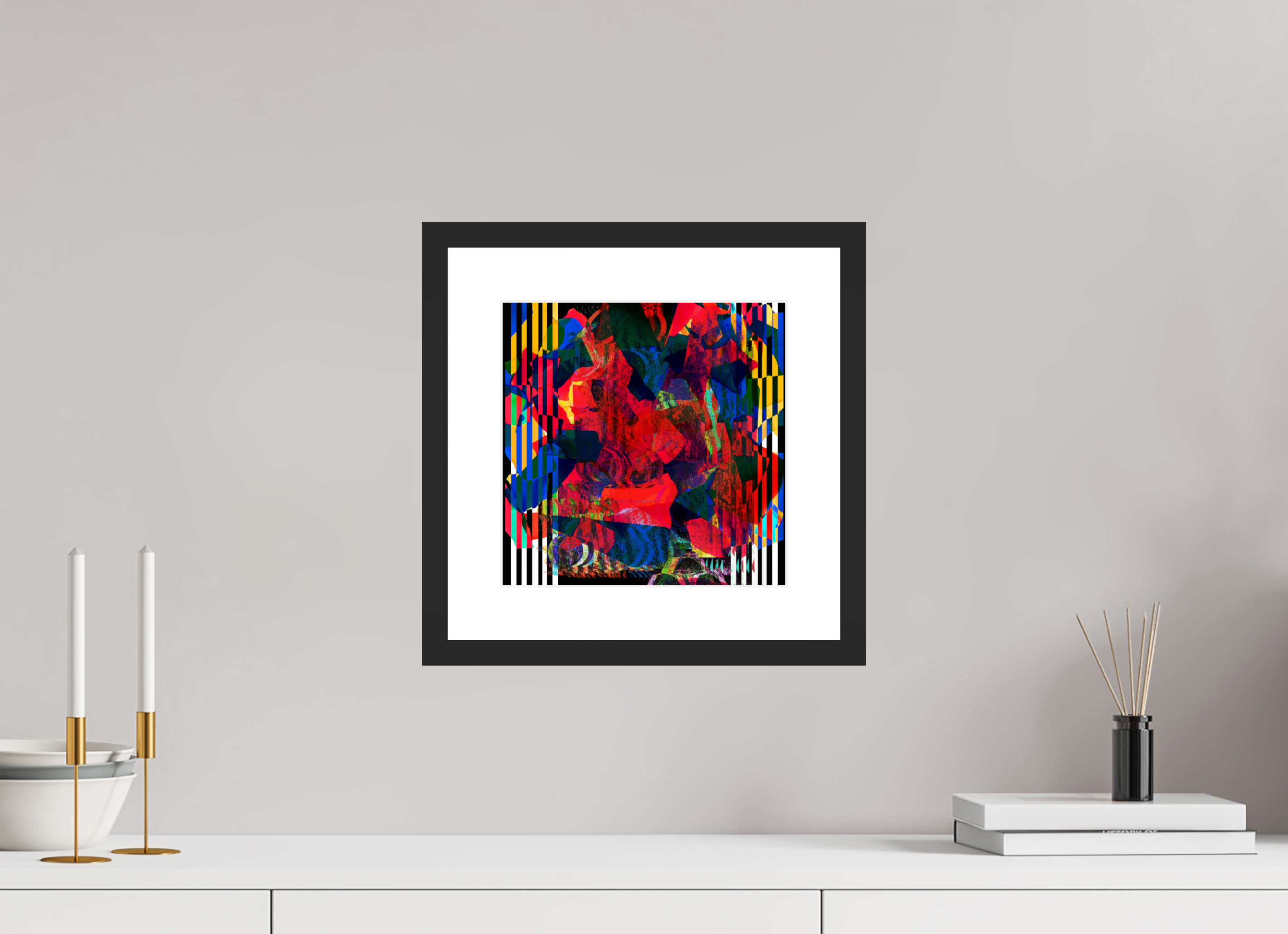 10 x 10″, Framed #1 Blooms