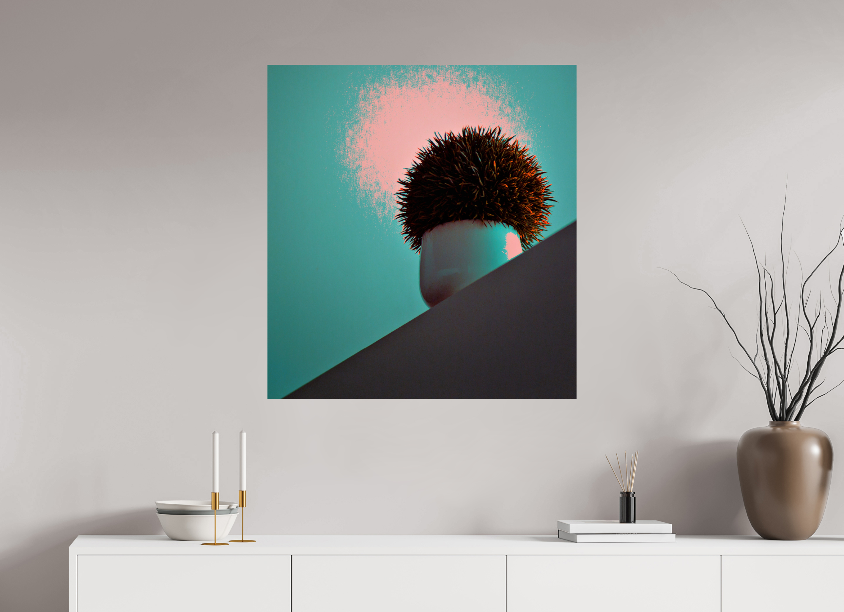 32 x 34.6″, Fine Art Print Fake Plants