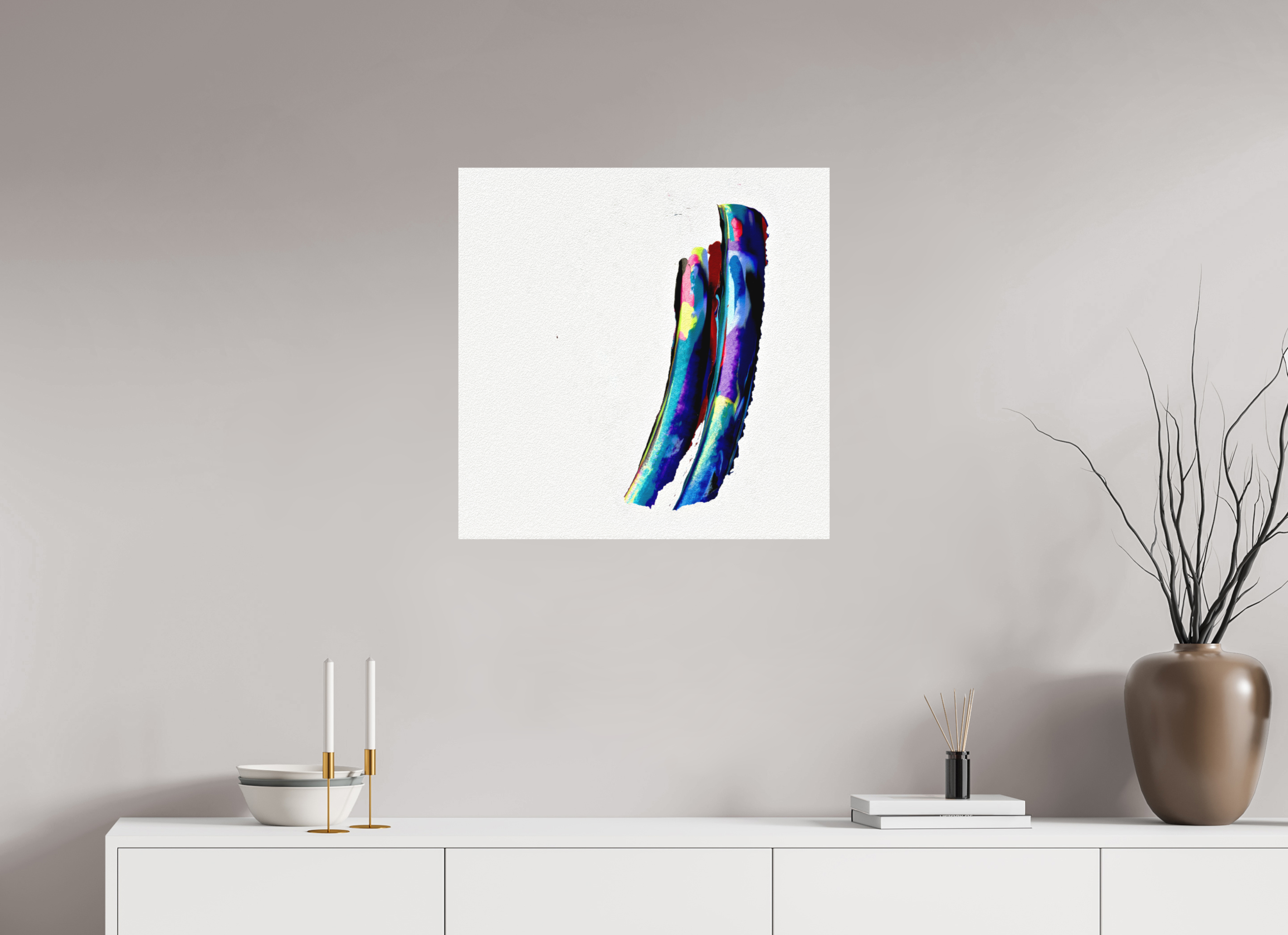 25 x 25″, Direct Print on Forex 2 Fish