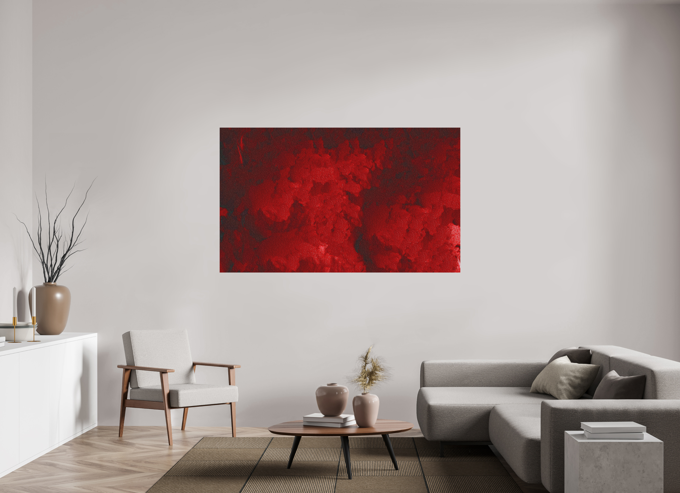 71.4 x 43″, Aluminum Dibond Blood Drive