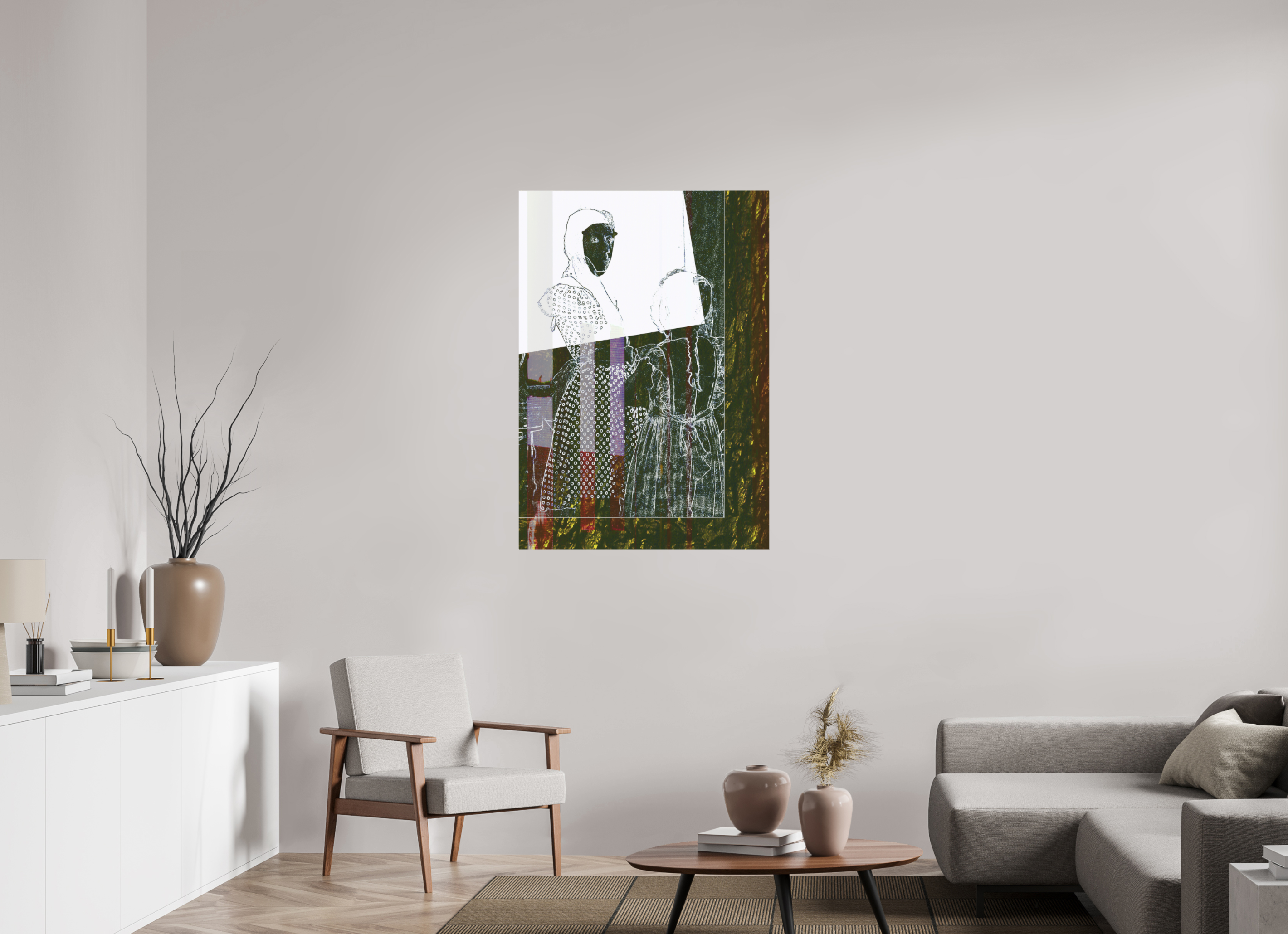32 x 45.8″, Fine Art Print Motherly
