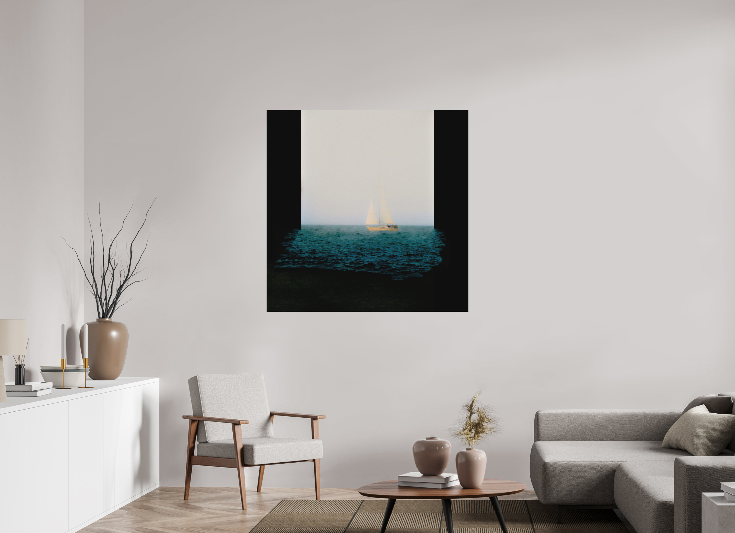 45 x 45″, Aluminum Dibond Sleeps While Walking