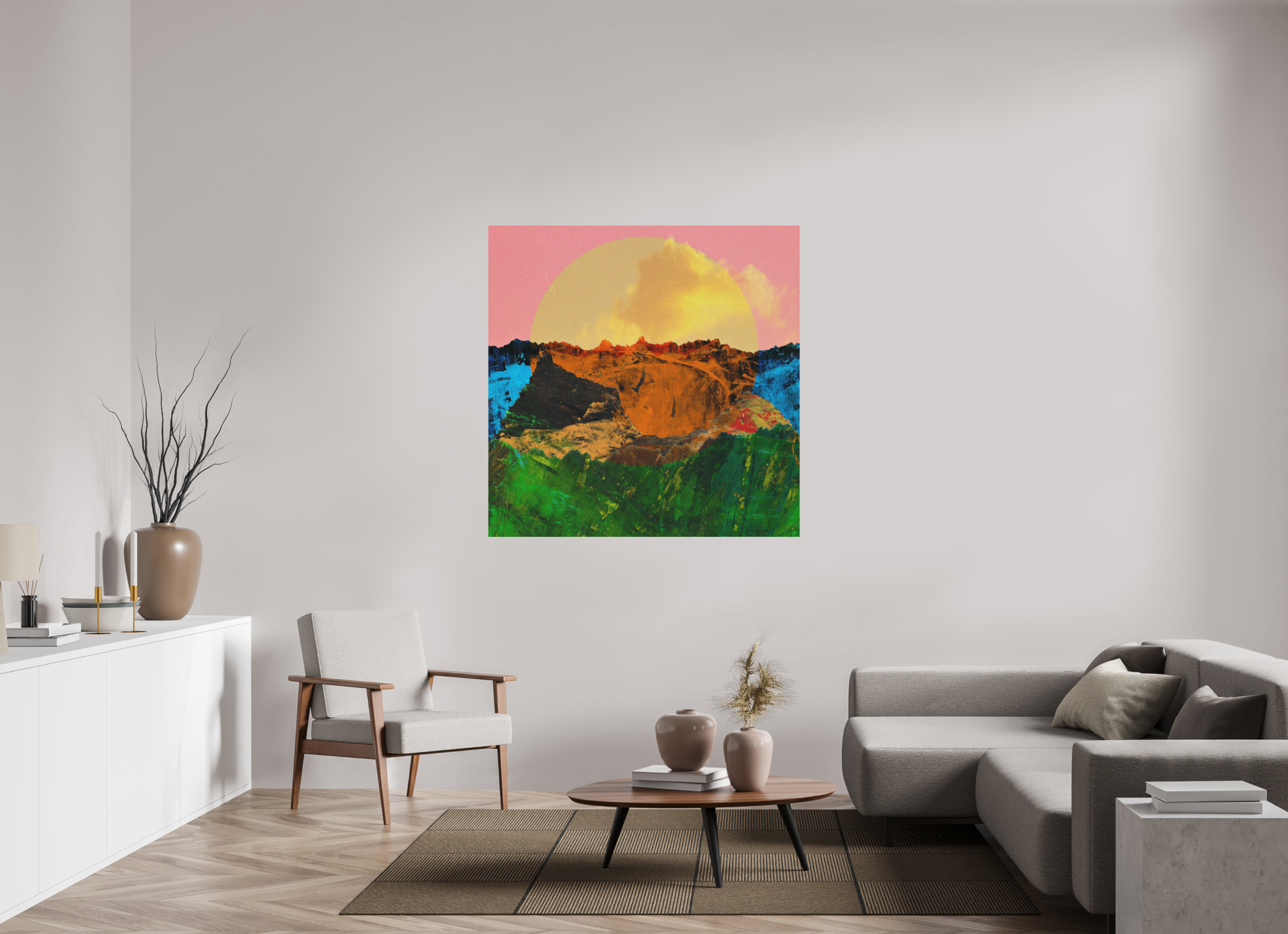 50 x 50″, Direct Print on Forex Canyons
