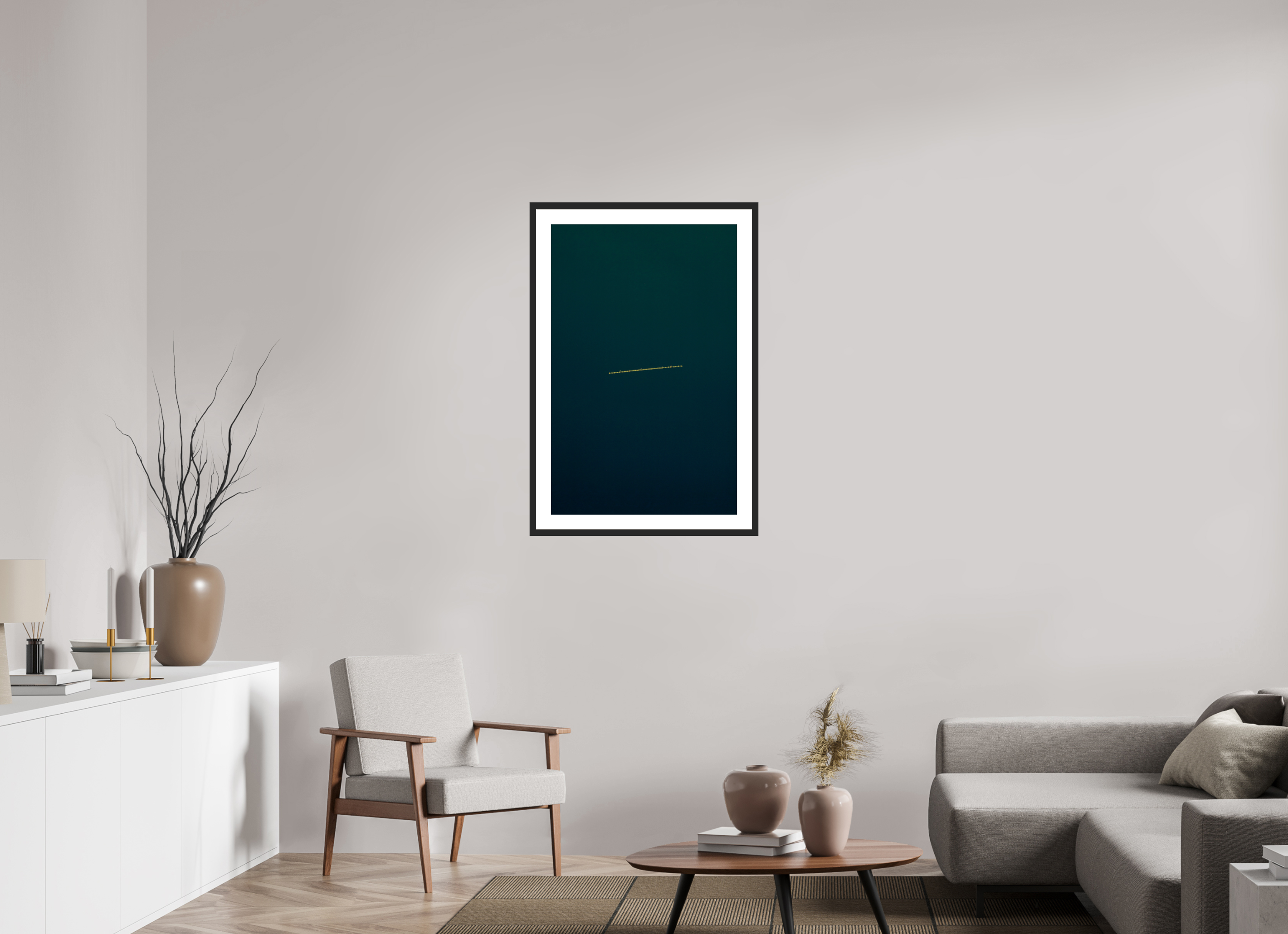 24 x 37.3″, Fuji Crystal Archive Print Framed (Black) UFO