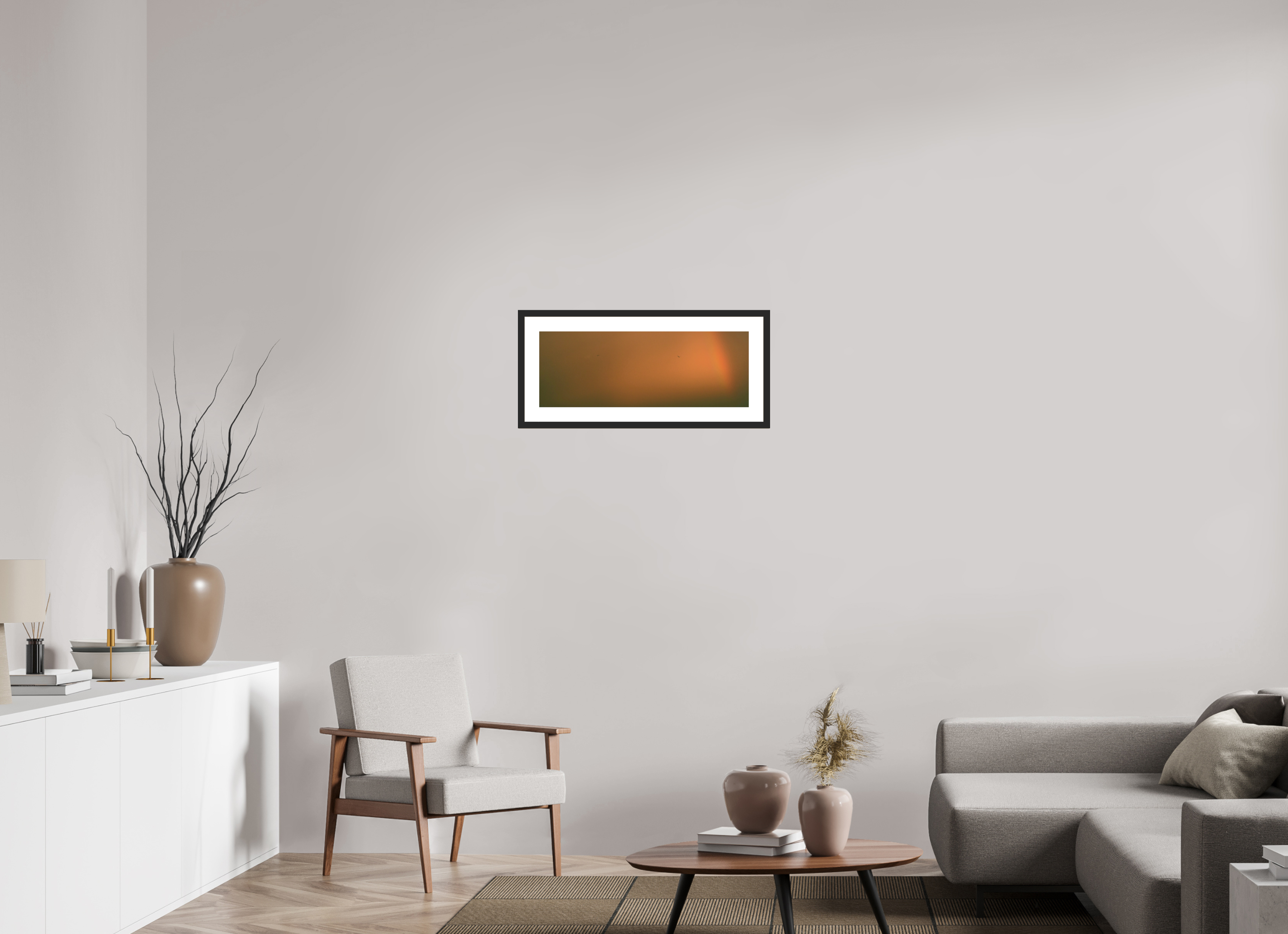 27 x 10″, Fuji Crystal Archive Print Framed (Black) Rainbow