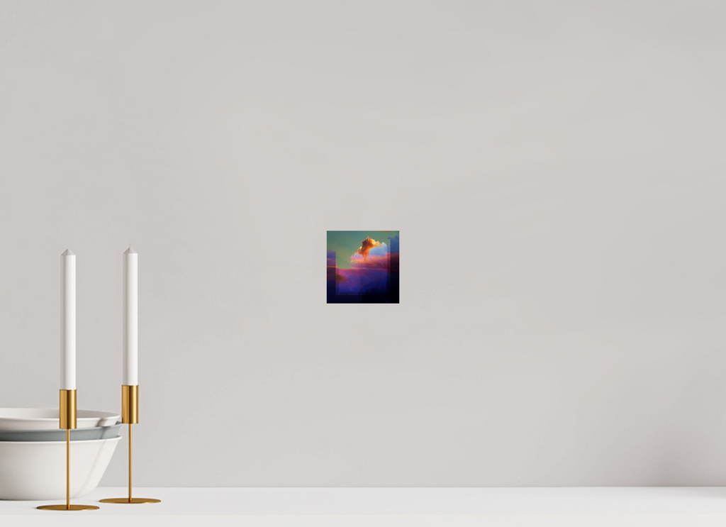 4 x 4″, Fine Art Print Lofi Clouds