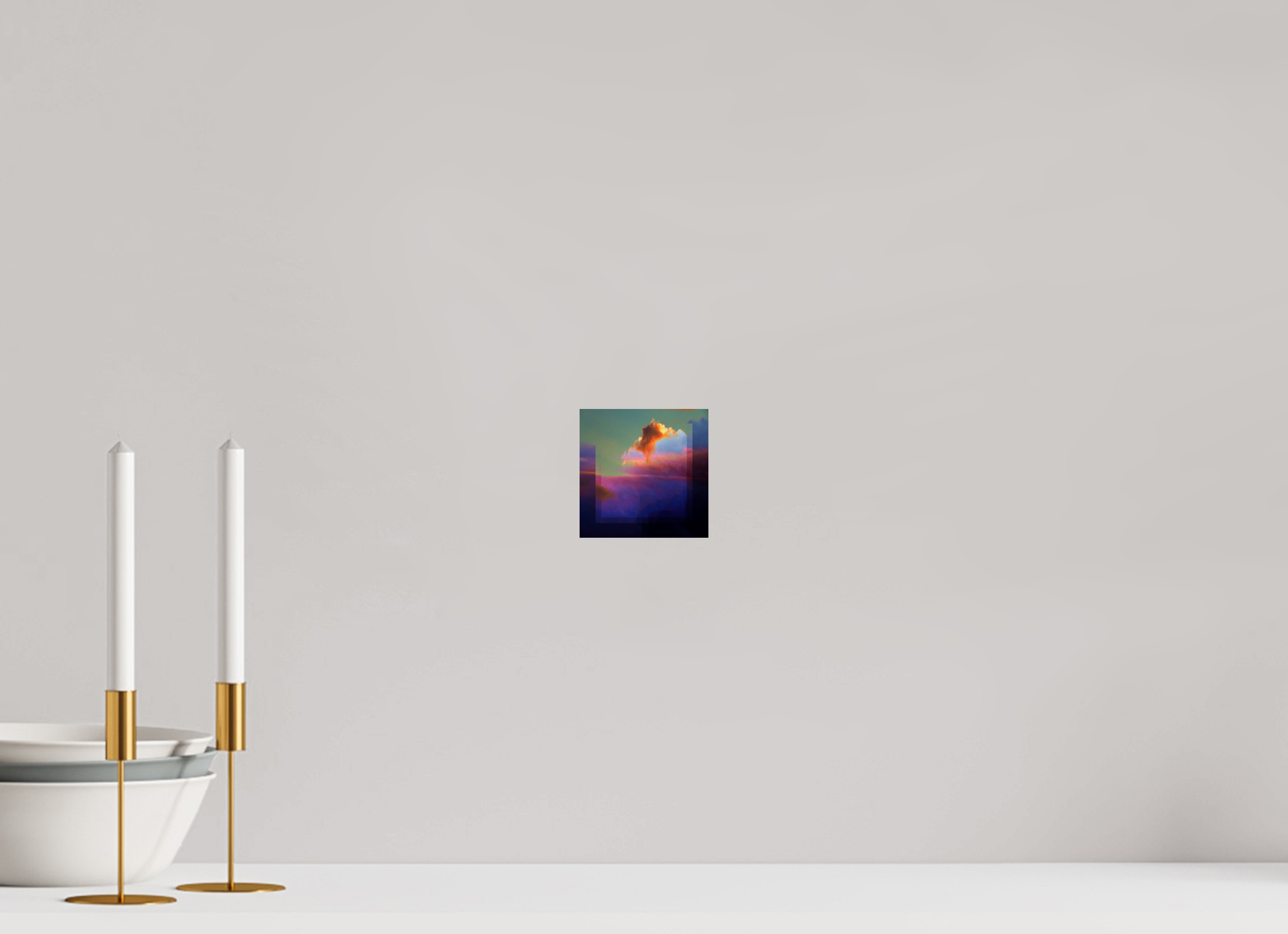 4 x 4″, Fine Art Print Lofi Clouds