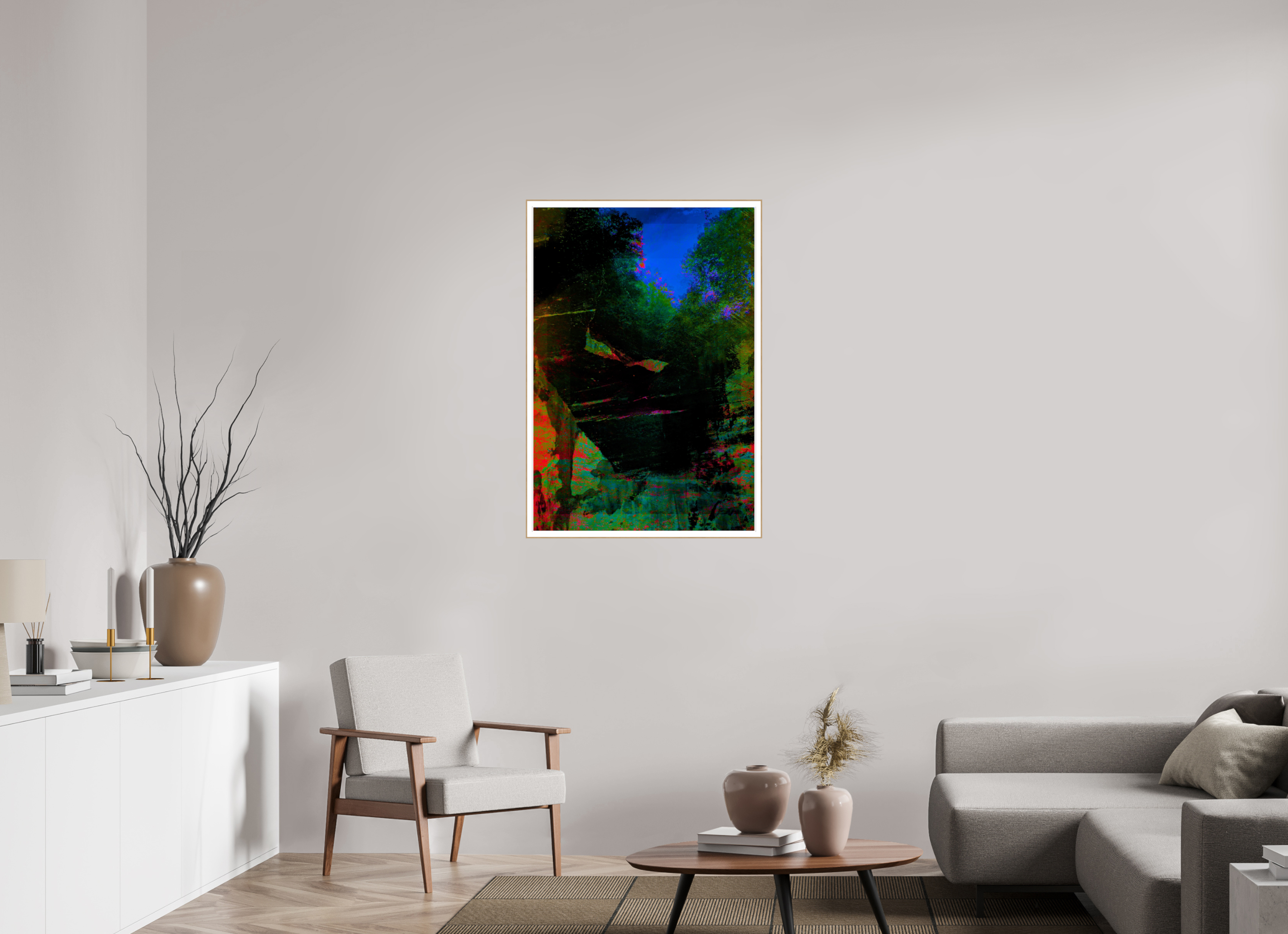 28 x 40.9″, Solid Wood ArtBox (Oak) greens