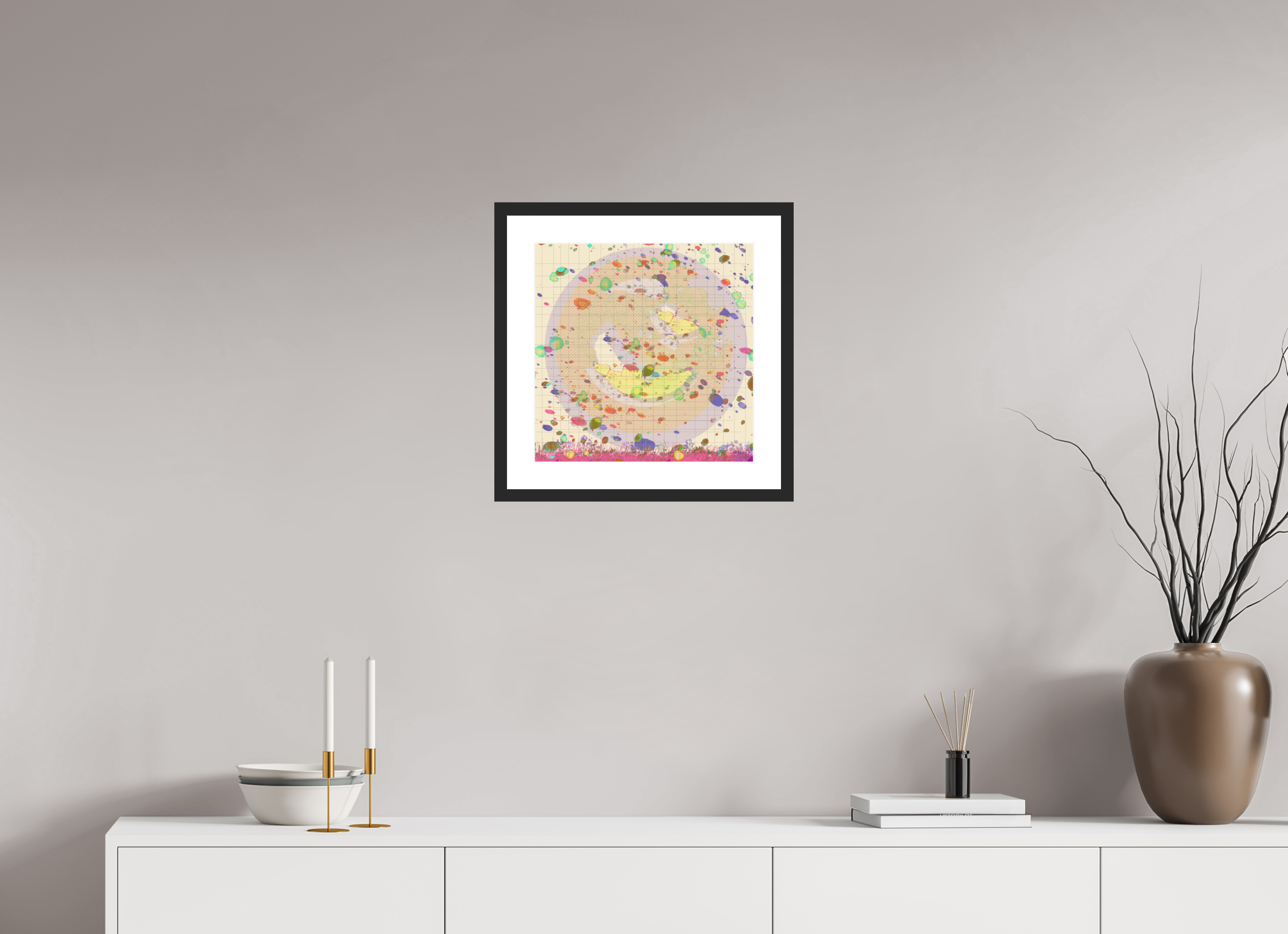 15 x 15″, Fuji Crystal Archive Print Framed (Black) Grids