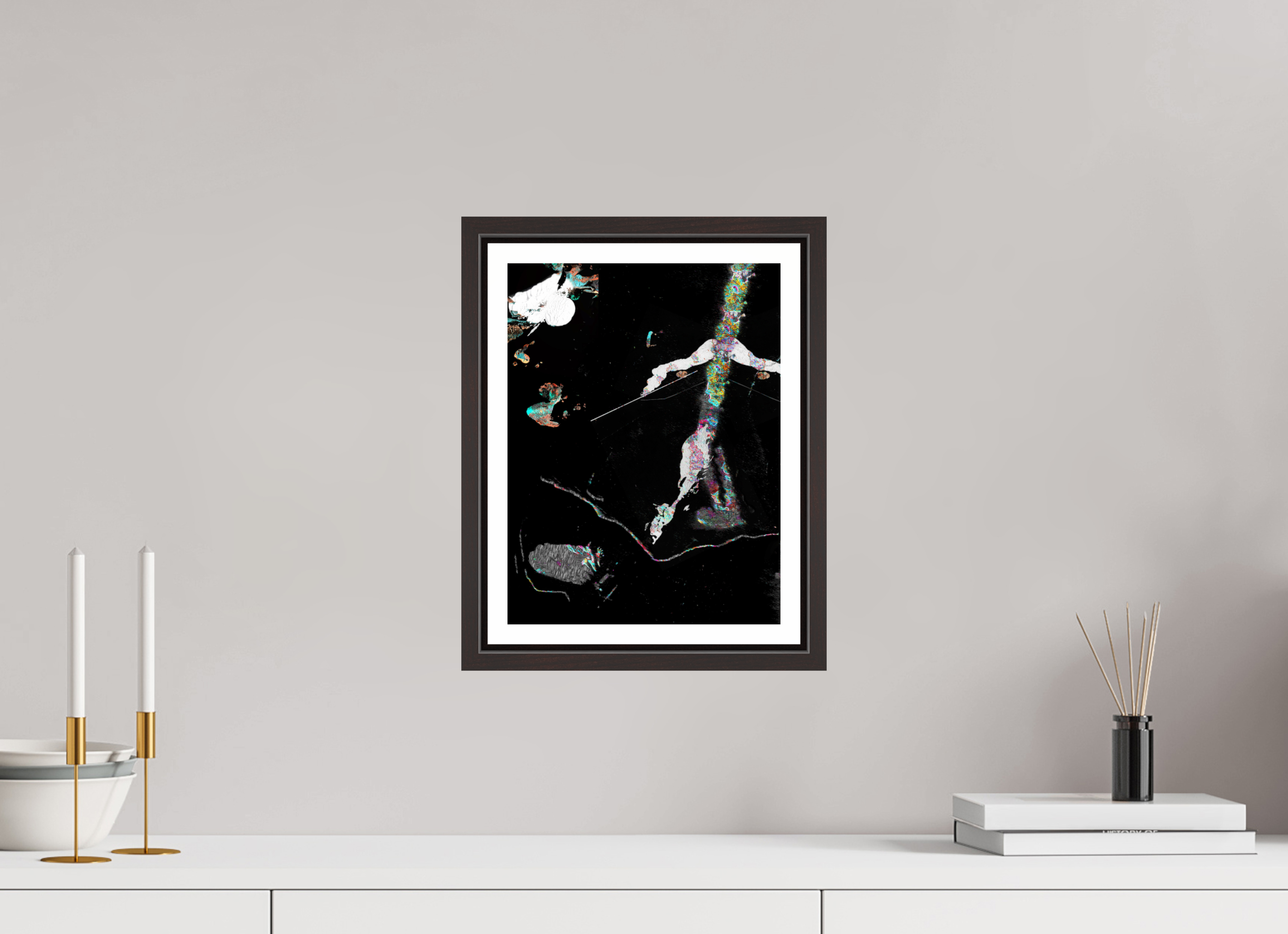 9 x 12″, Floater Frame (Alder Brown) Taking A Stroll