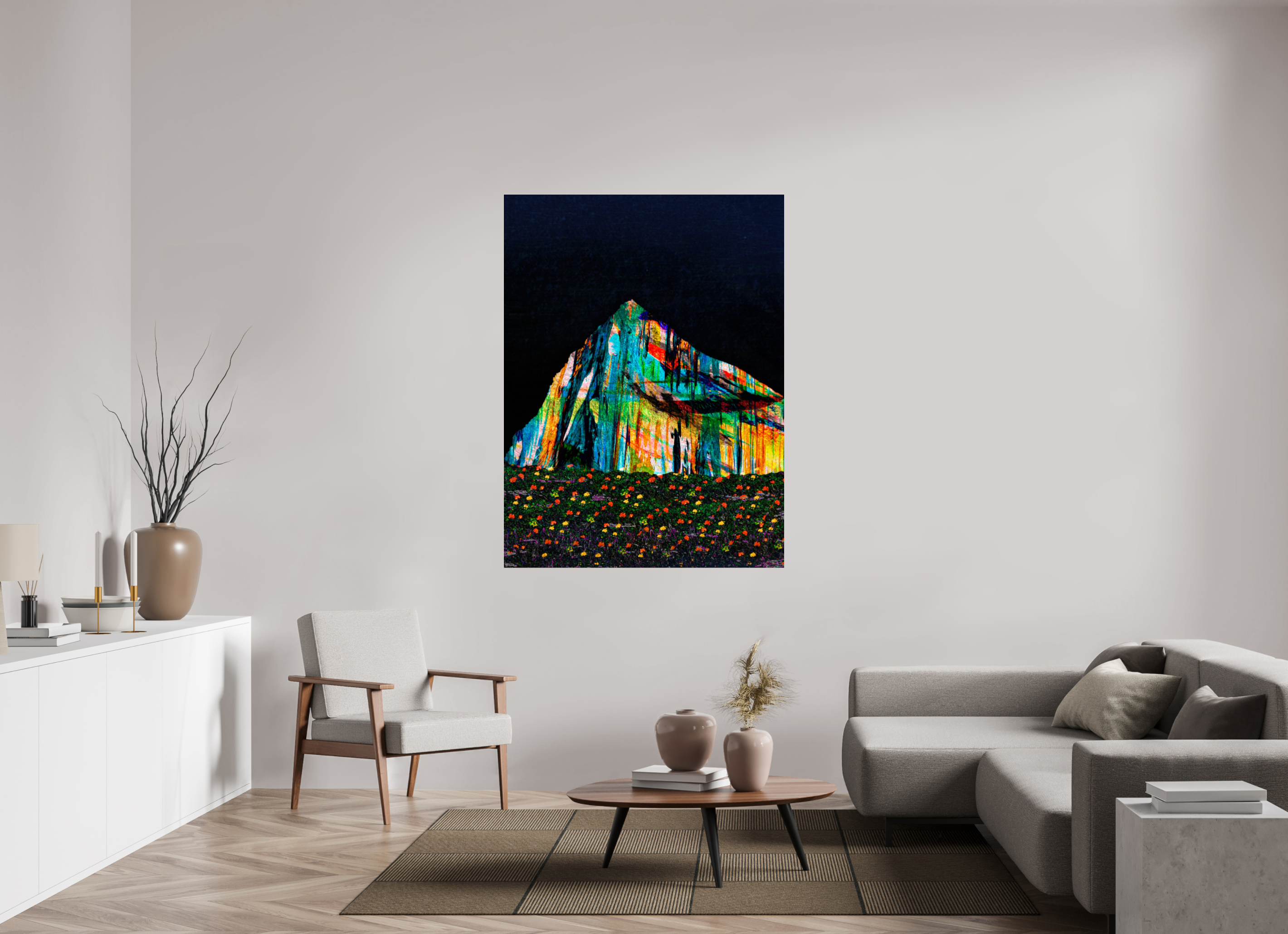 45 x 60″, Photo Print Under Acrylic Glass Meadows
