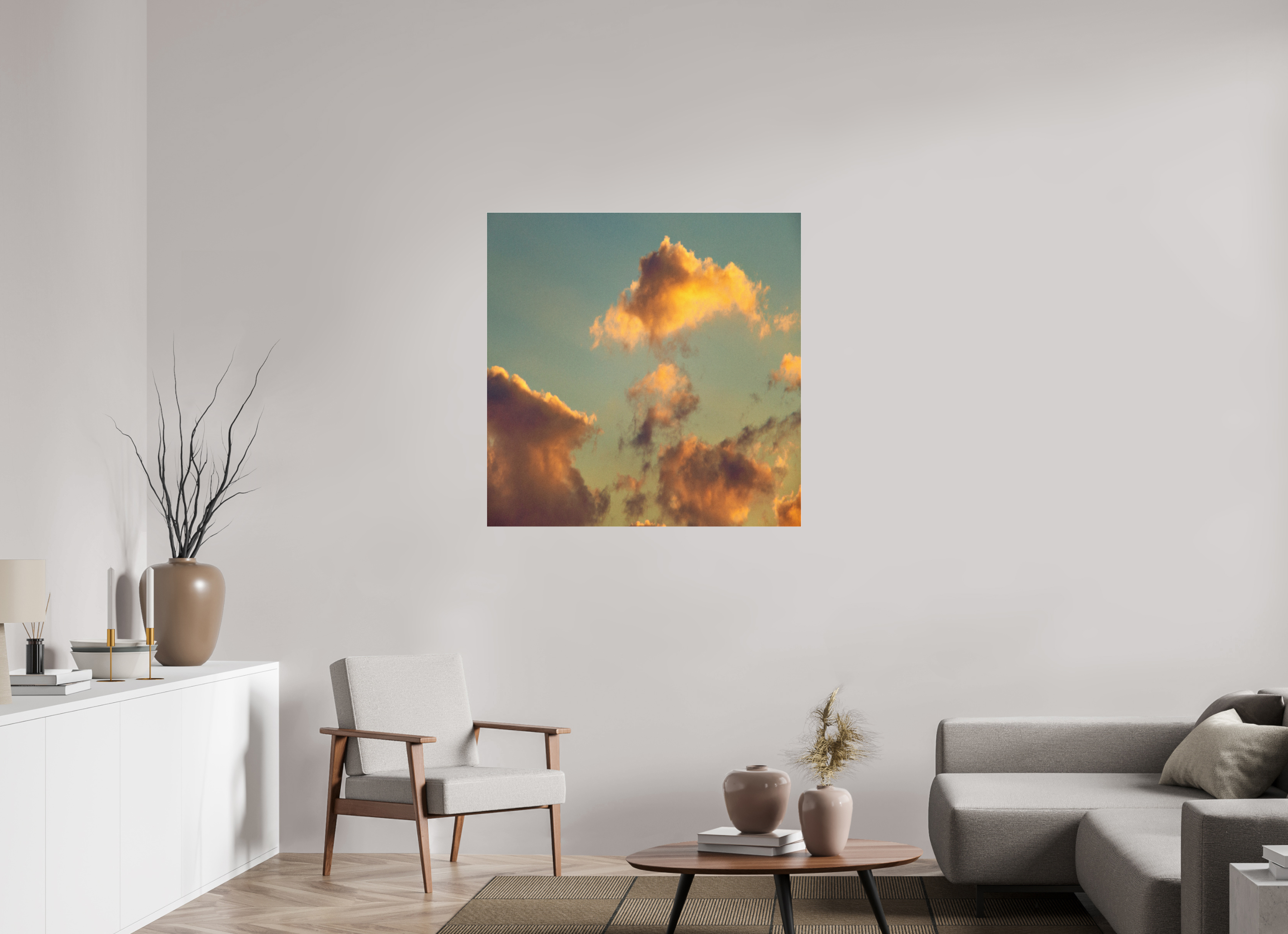40 x 40″, Photo Print Under Acrylic Glass "Golden Hour"