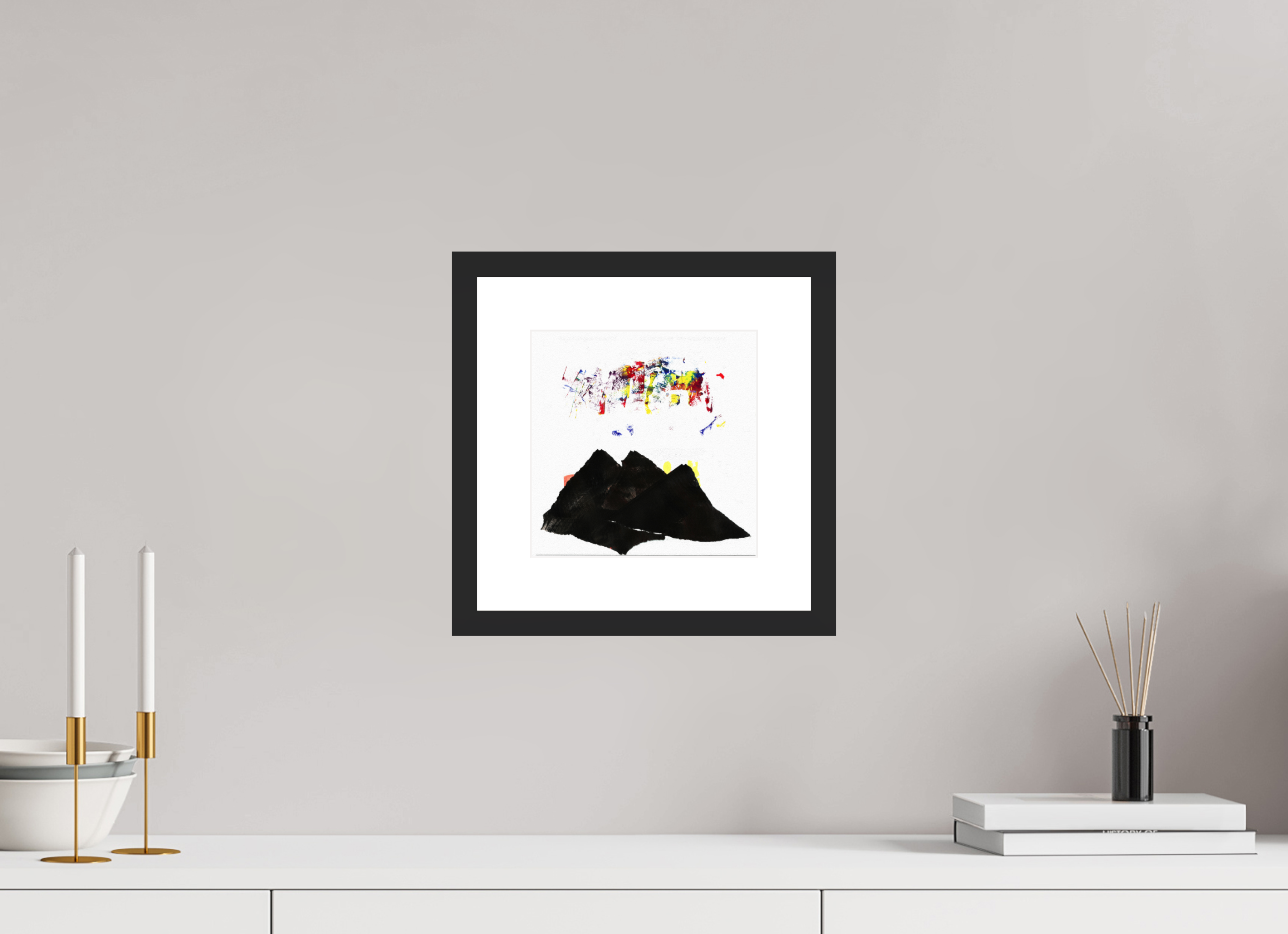 8 x 8″, Fuji Crystal Archive Print Framed (Black) Northern Lights