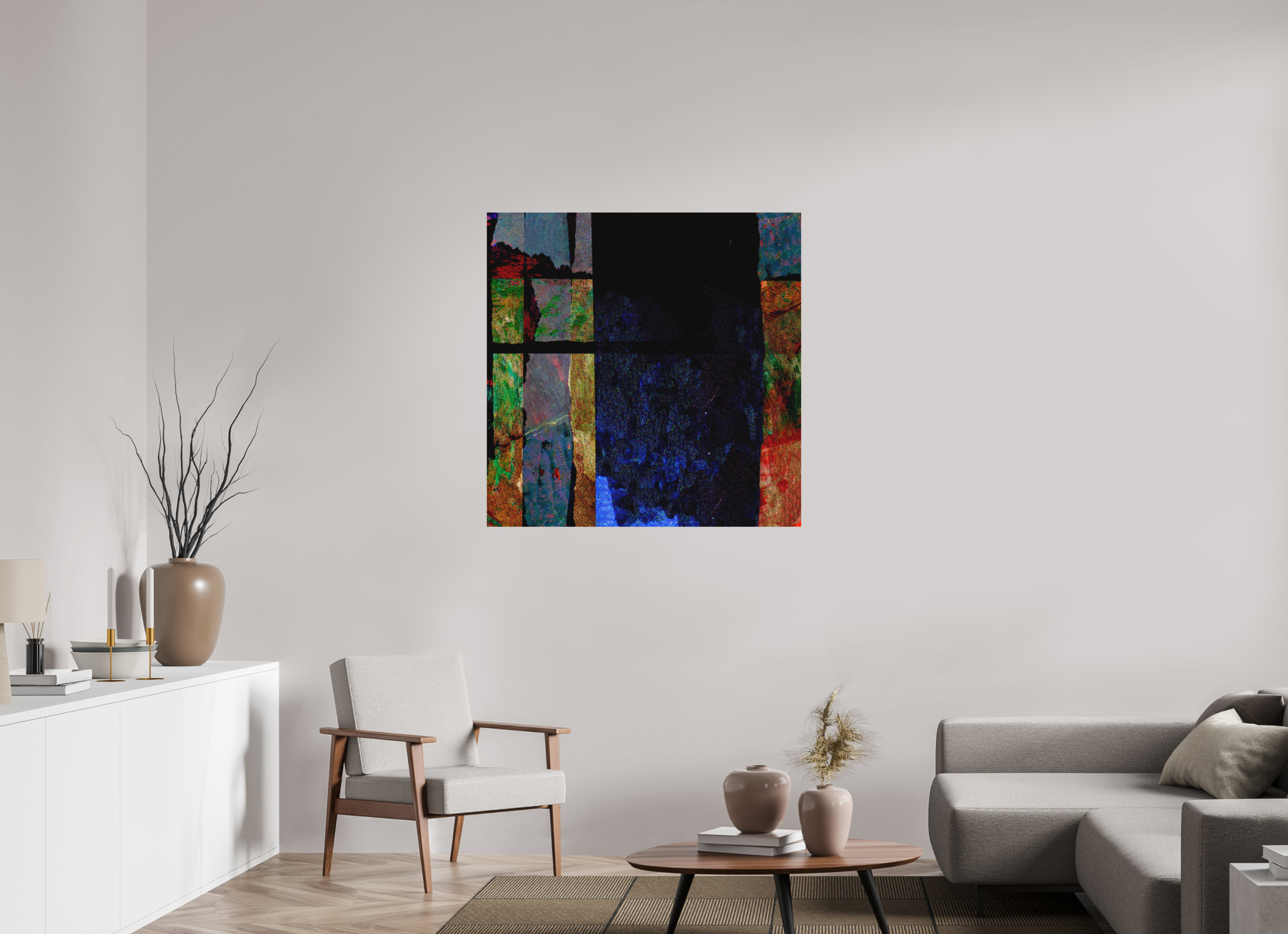 40 x 40″, Aluminum Dibond Earth