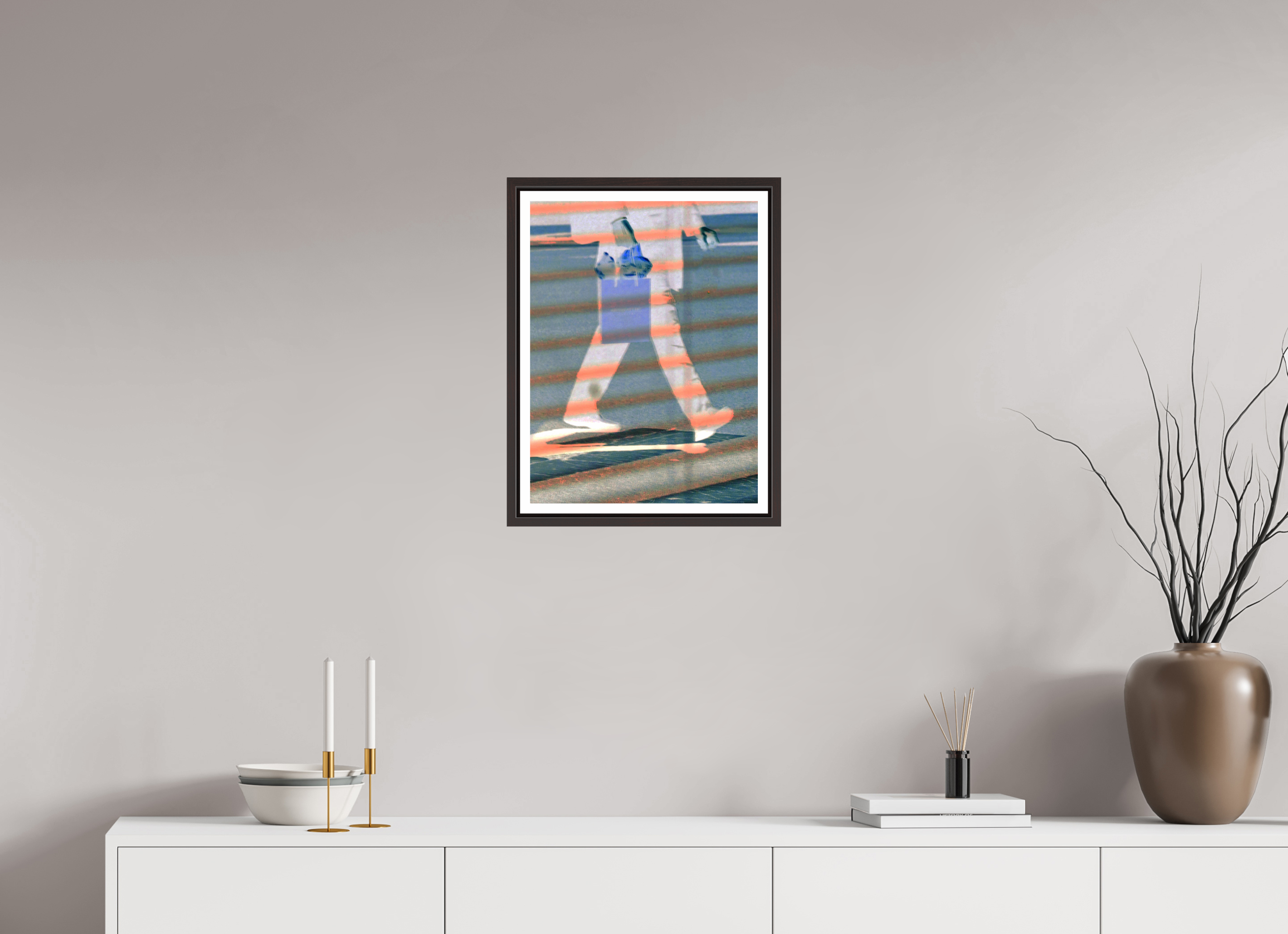 15 x 20″, Floater Frame (Alder Brown) Push