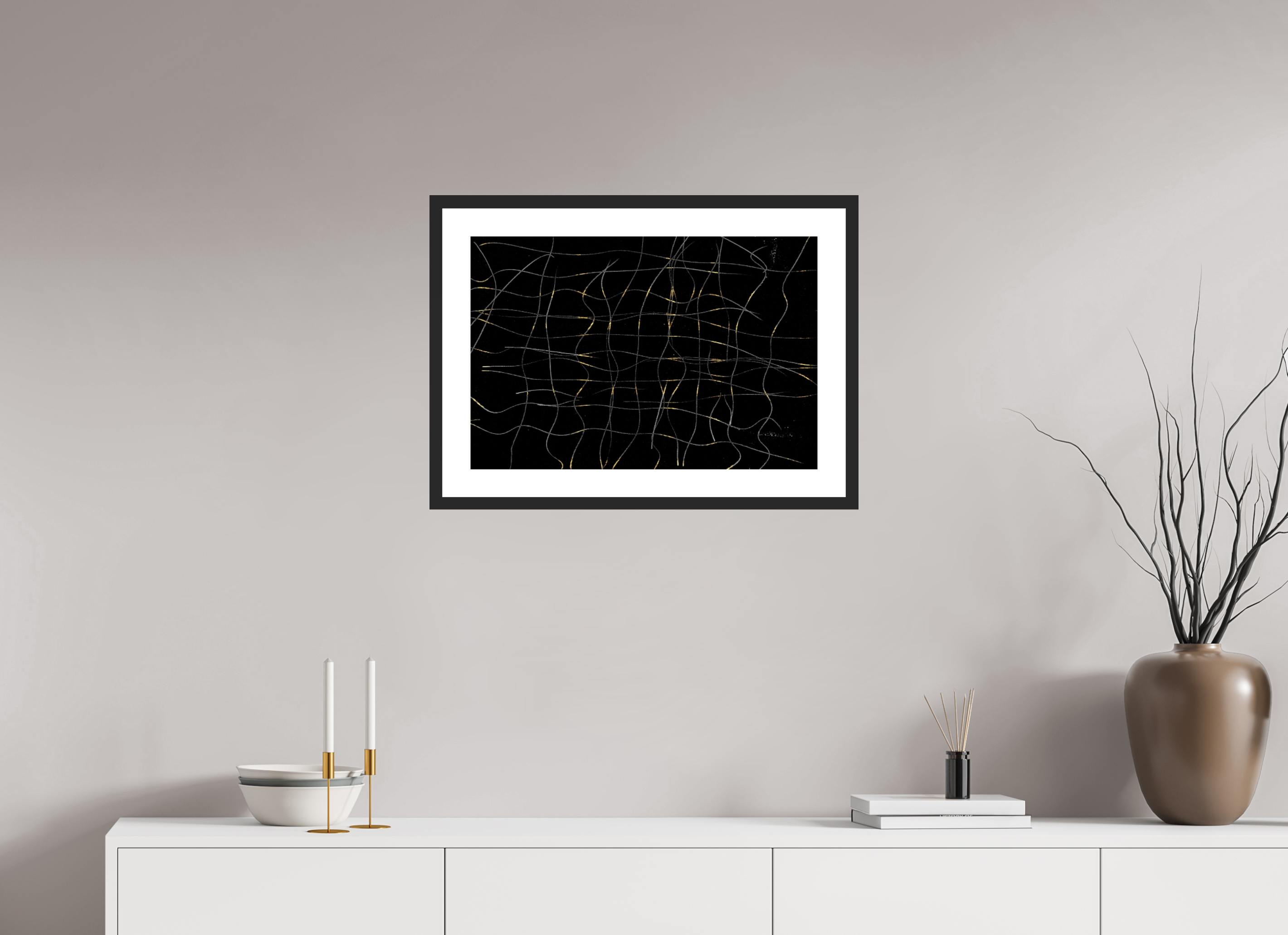 23.7 x 16″, Fuji Crystal Archive Print Framed (Black) Snakes