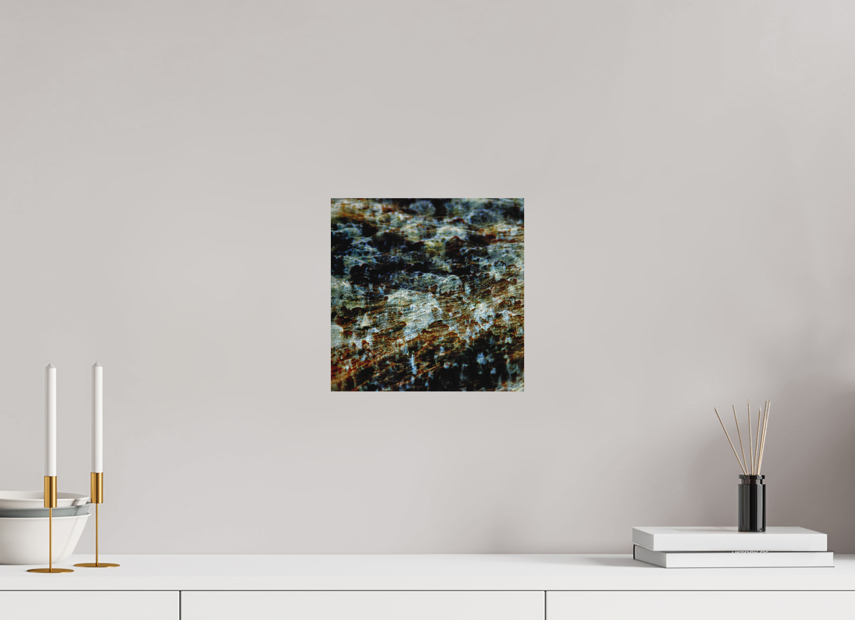 10 x 10″, Aluminum Dibond Digital Snow