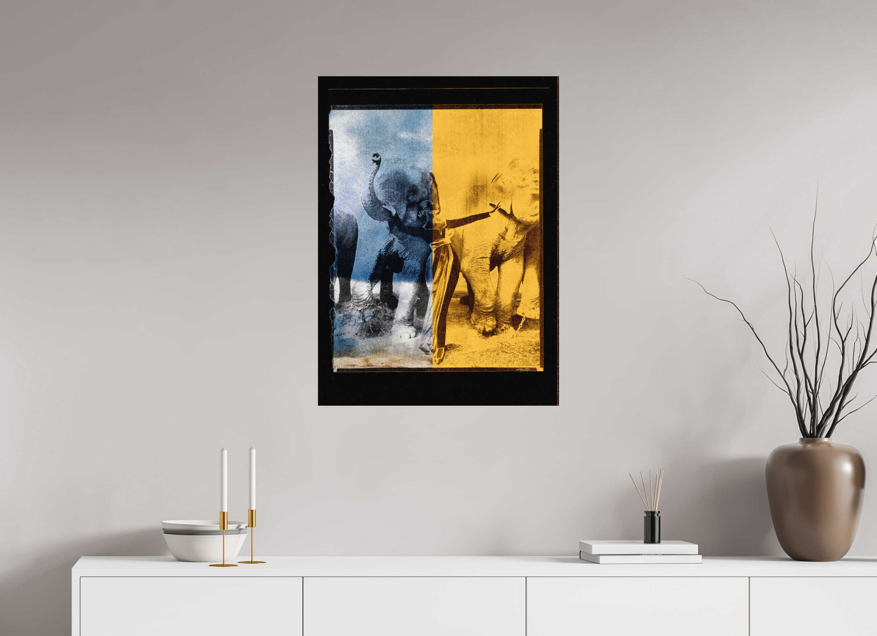 24 x 32.8″, Fine Art Print Tusko