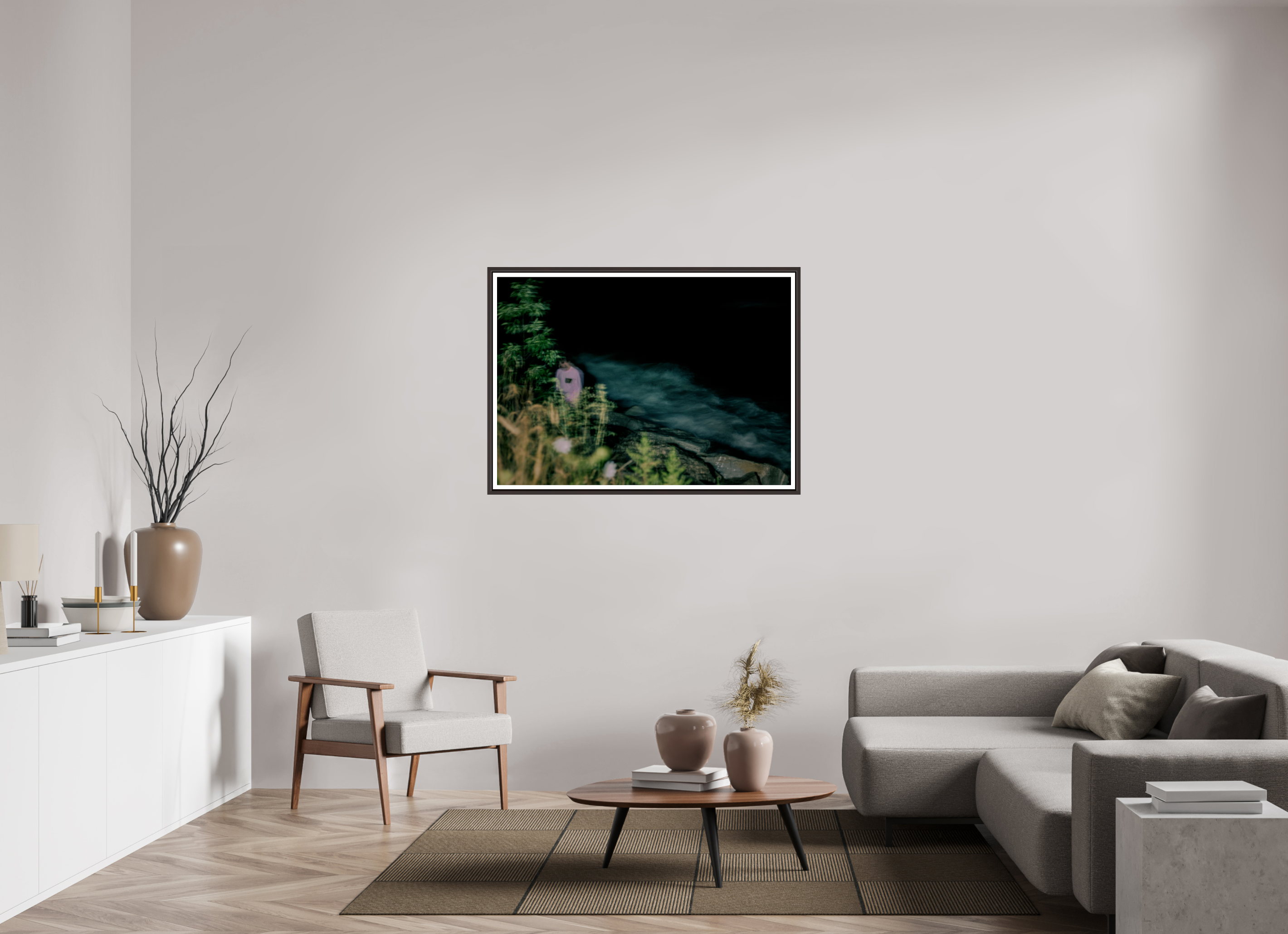 ISO A0 (118,9 x 84,1 cm), Floater Frame (Alder Brown) Conjuring