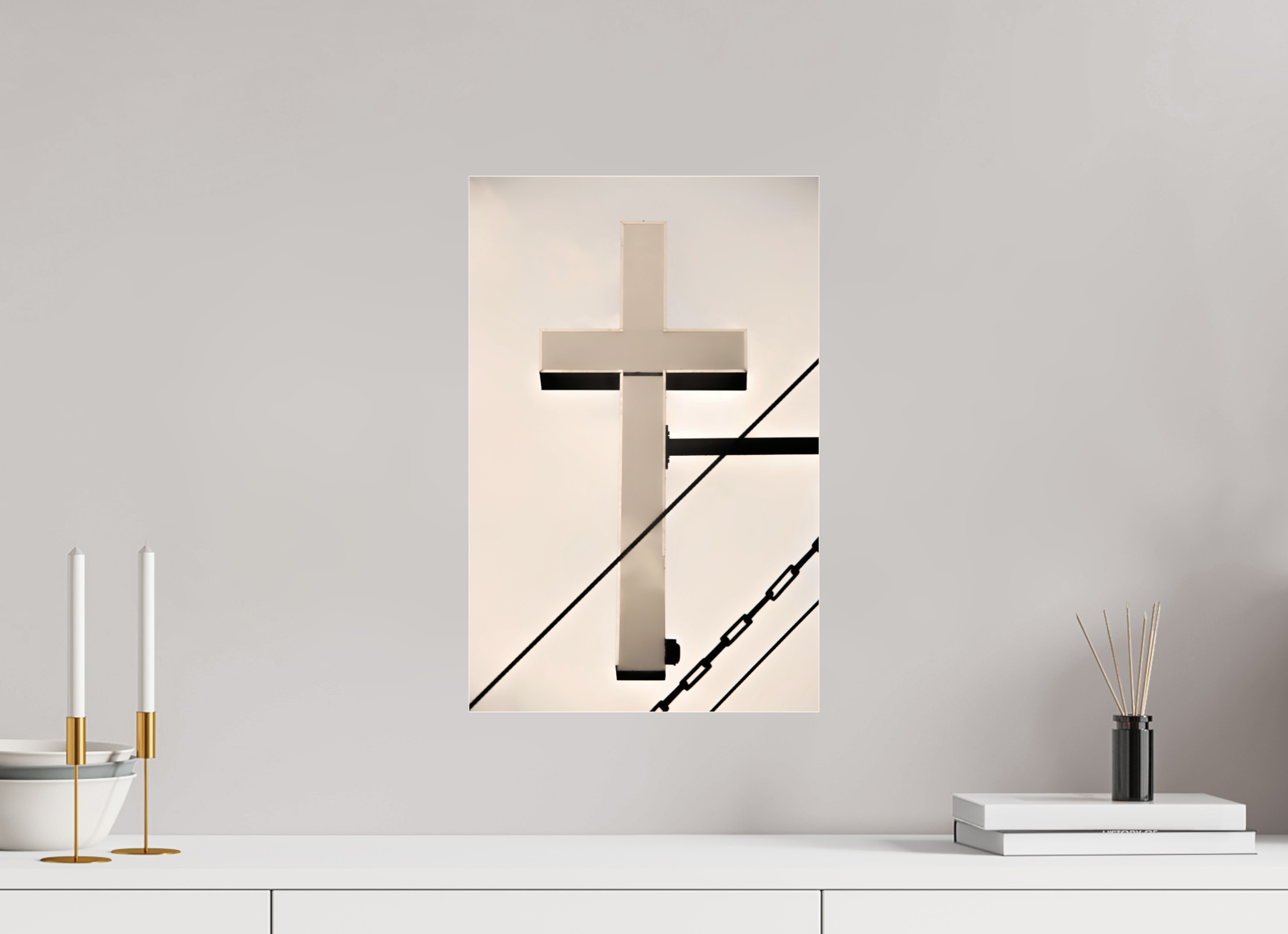 12 x 18.4″, Photo Print Under Acrylic Glass Catholic School