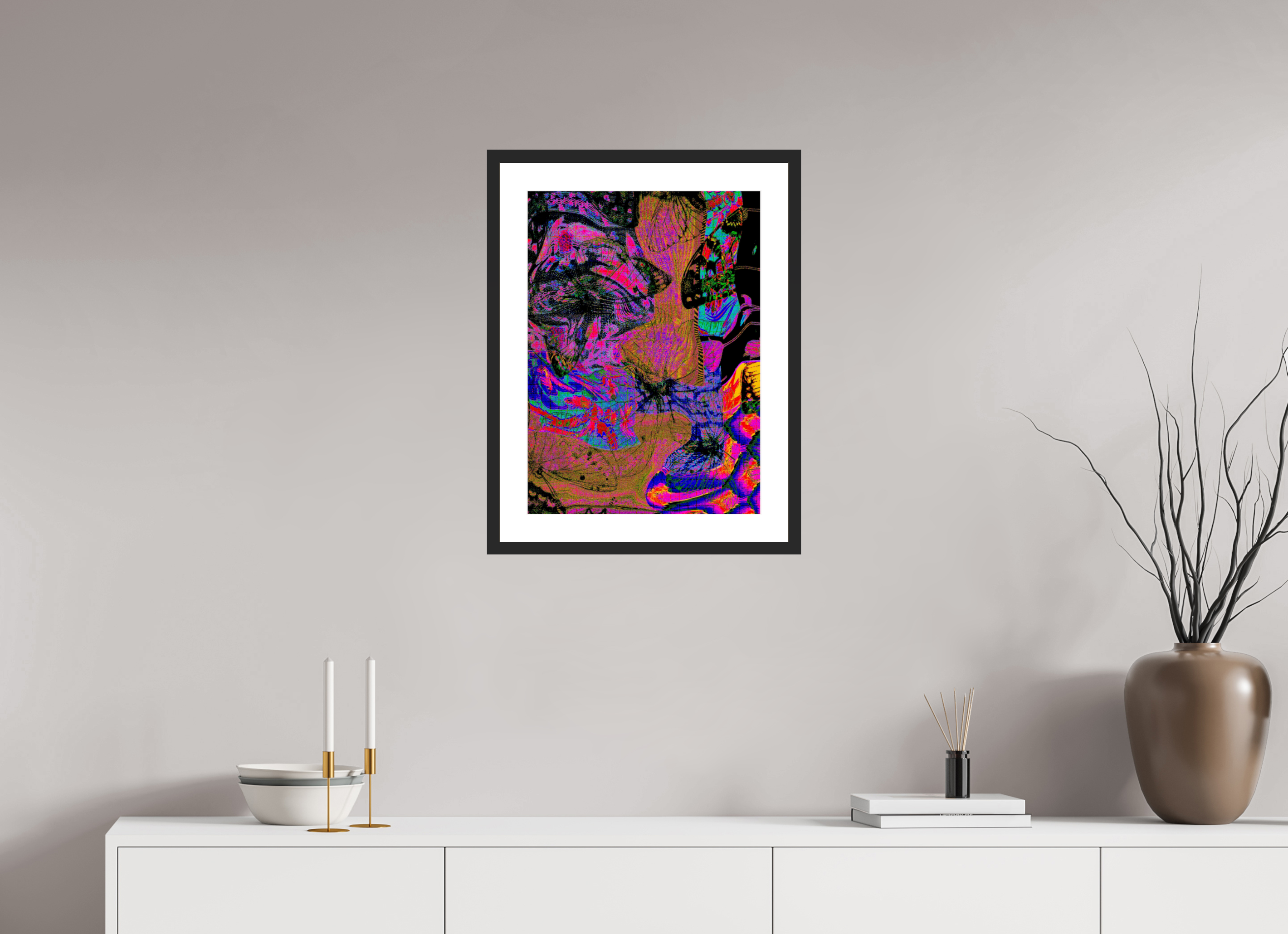 16 x 22″, Fuji Crystal Archive Print Framed (Black) Spencer's At The Mall