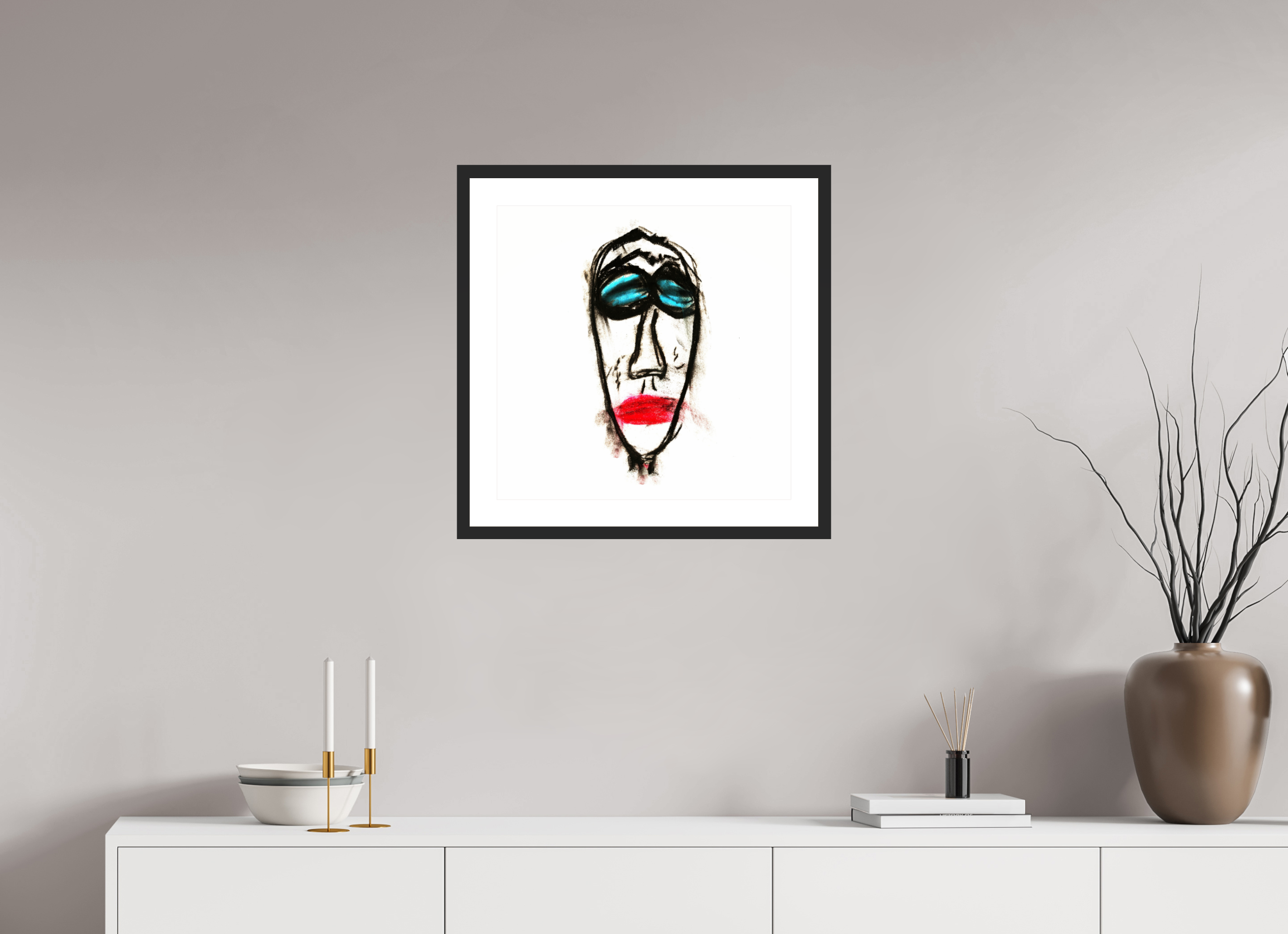 20 x 20″, Fuji Crystal Archive Print Framed (Black) Mr. Everybody
