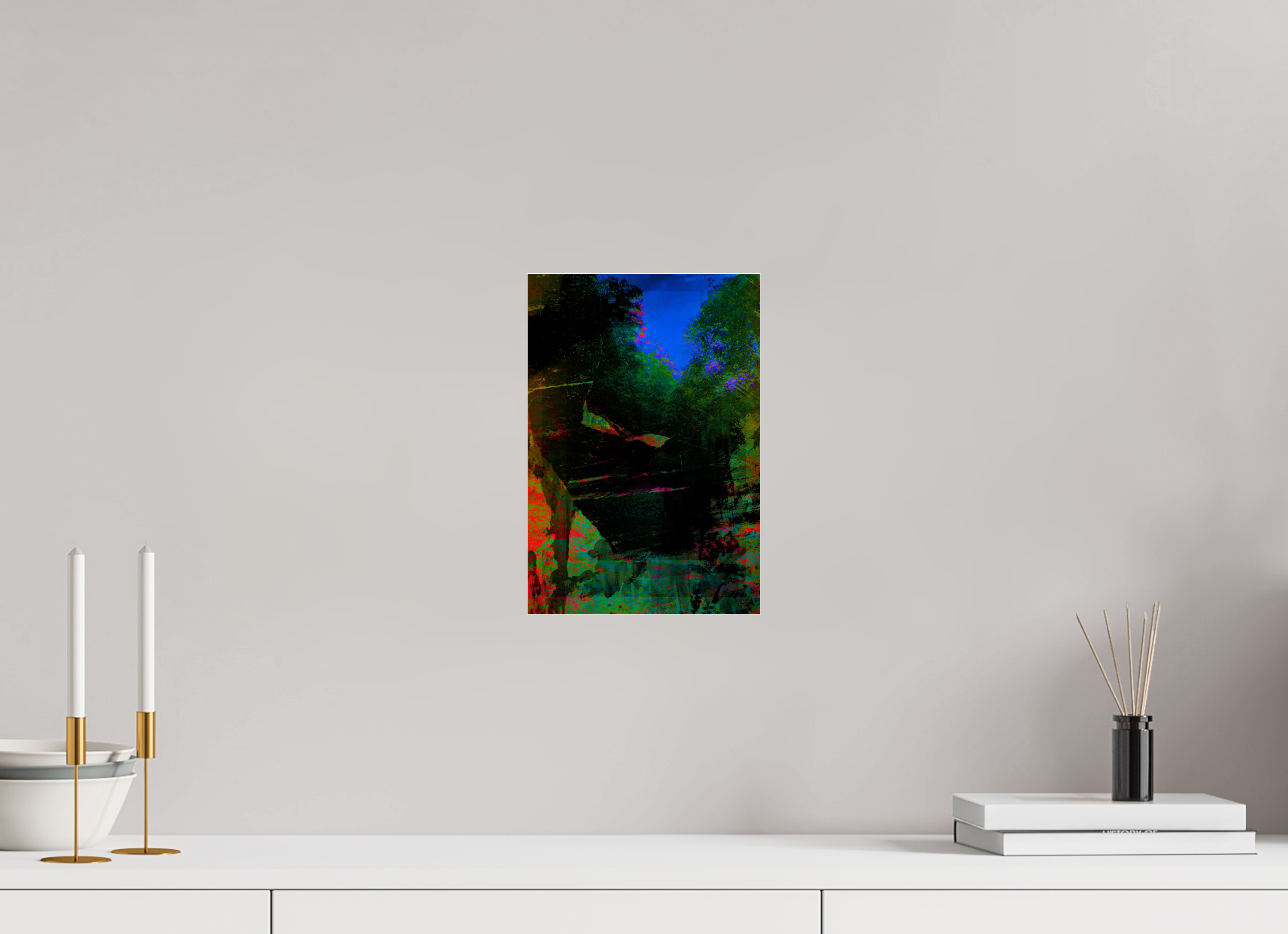 8 x 11.7″, Photo Print Under Acrylic Glass greens