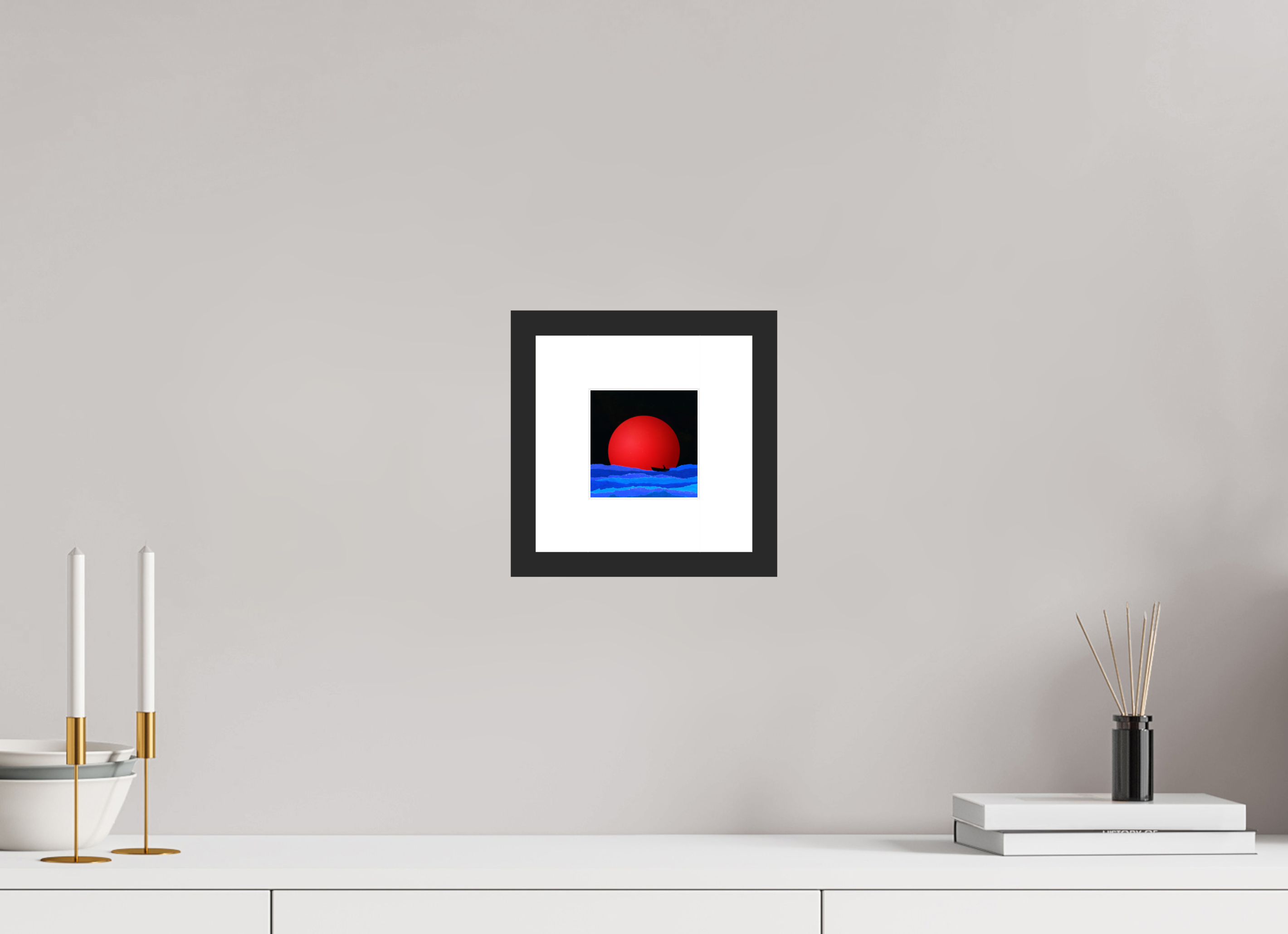 4 x 4″, Fuji Crystal Archive Print Framed (Black) Hope!