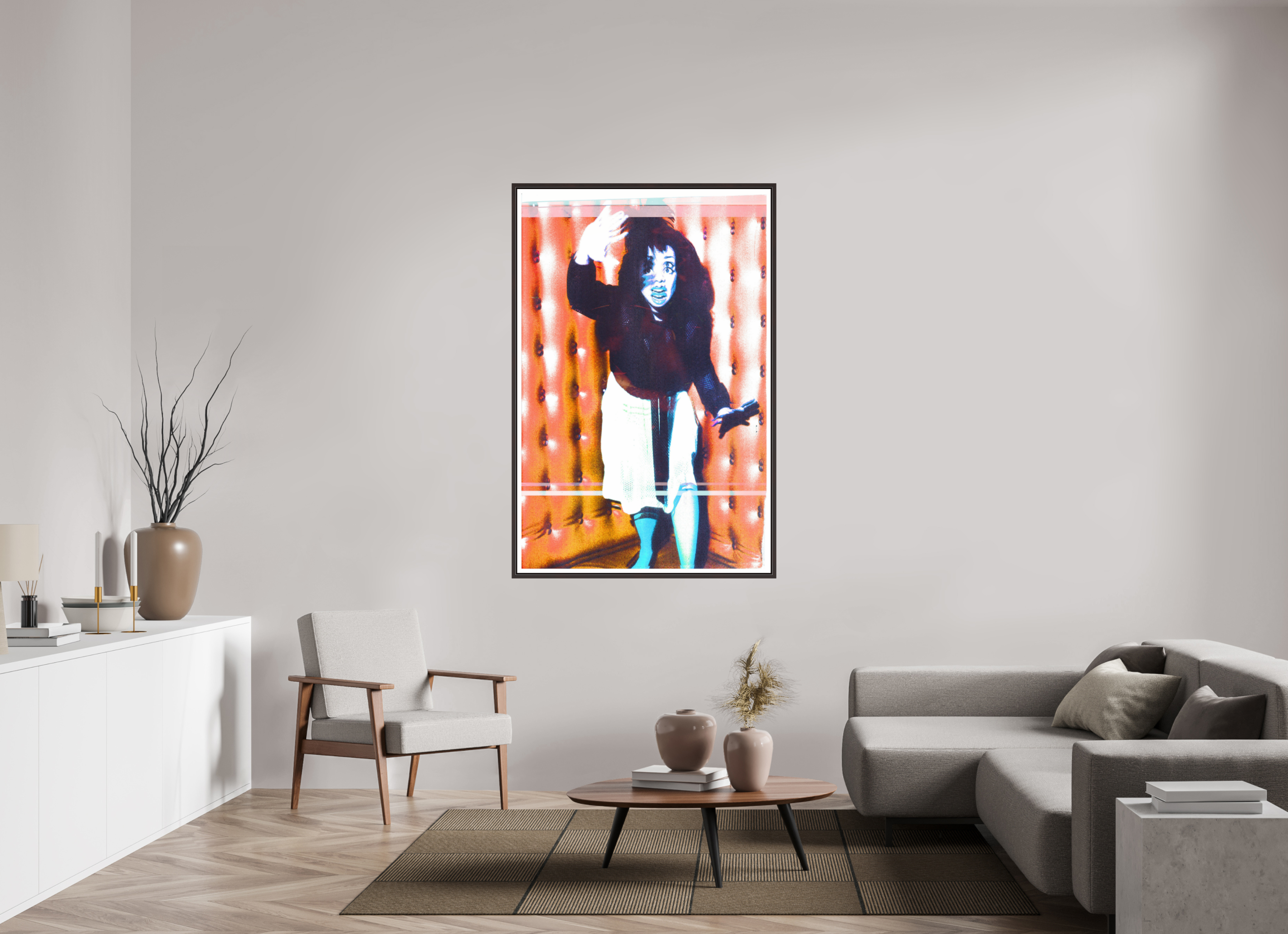 39 x 59.9″, Floater Frame (Alder Brown) Chorophobia
