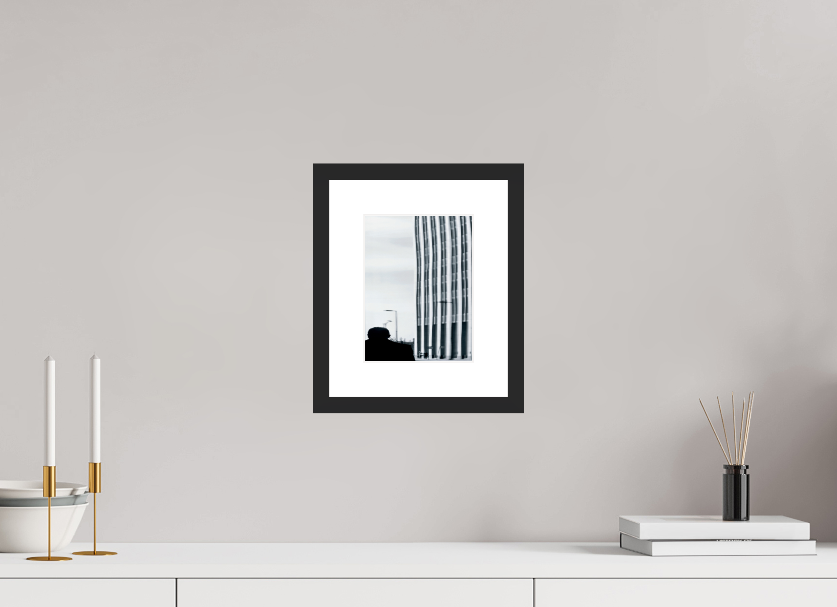 6 x 8″, Fuji Crystal Archive Print Framed (Black) Warping