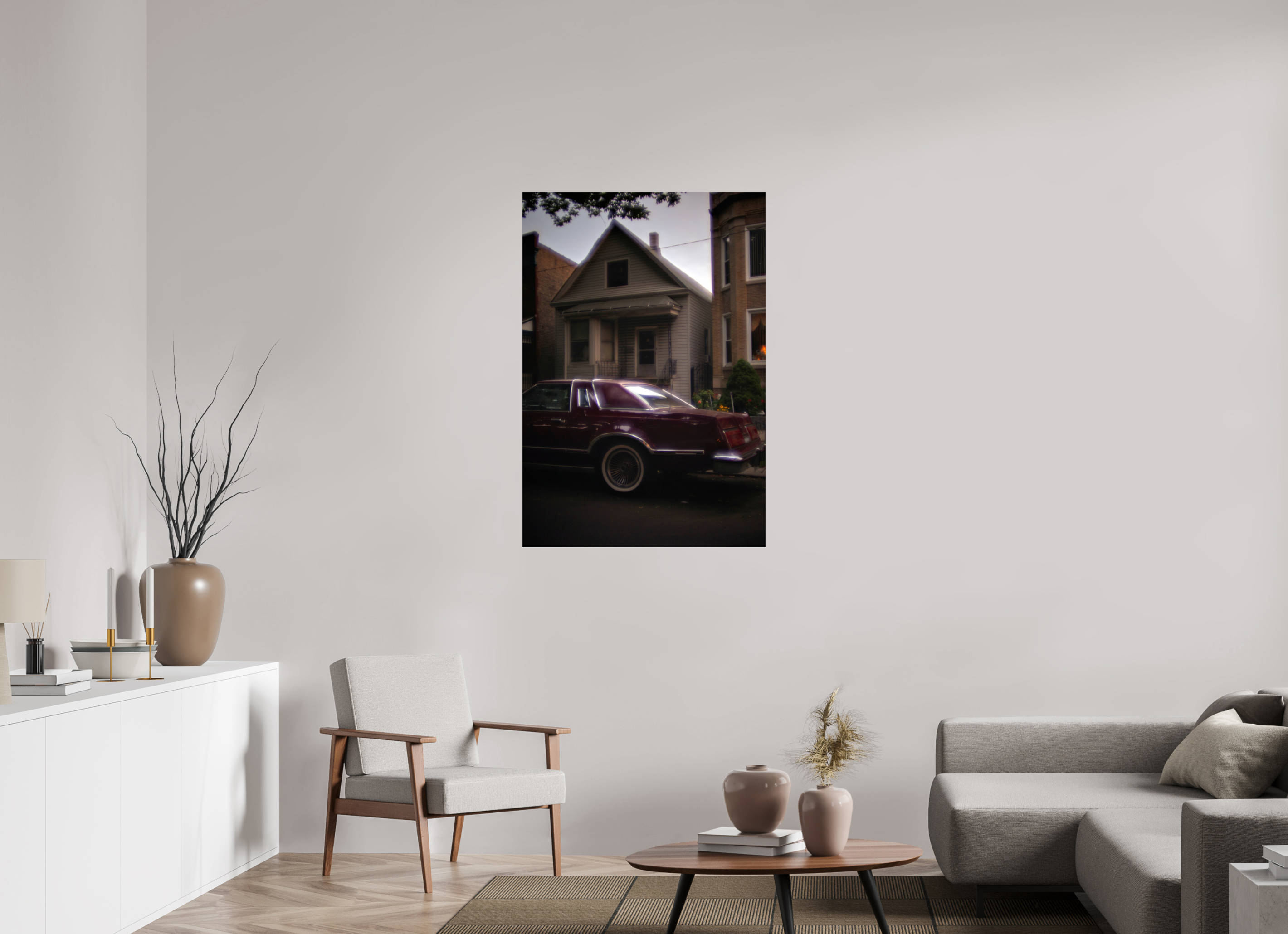 31 x 45.2″, Photo Print Under Acrylic Glass 70s Glow