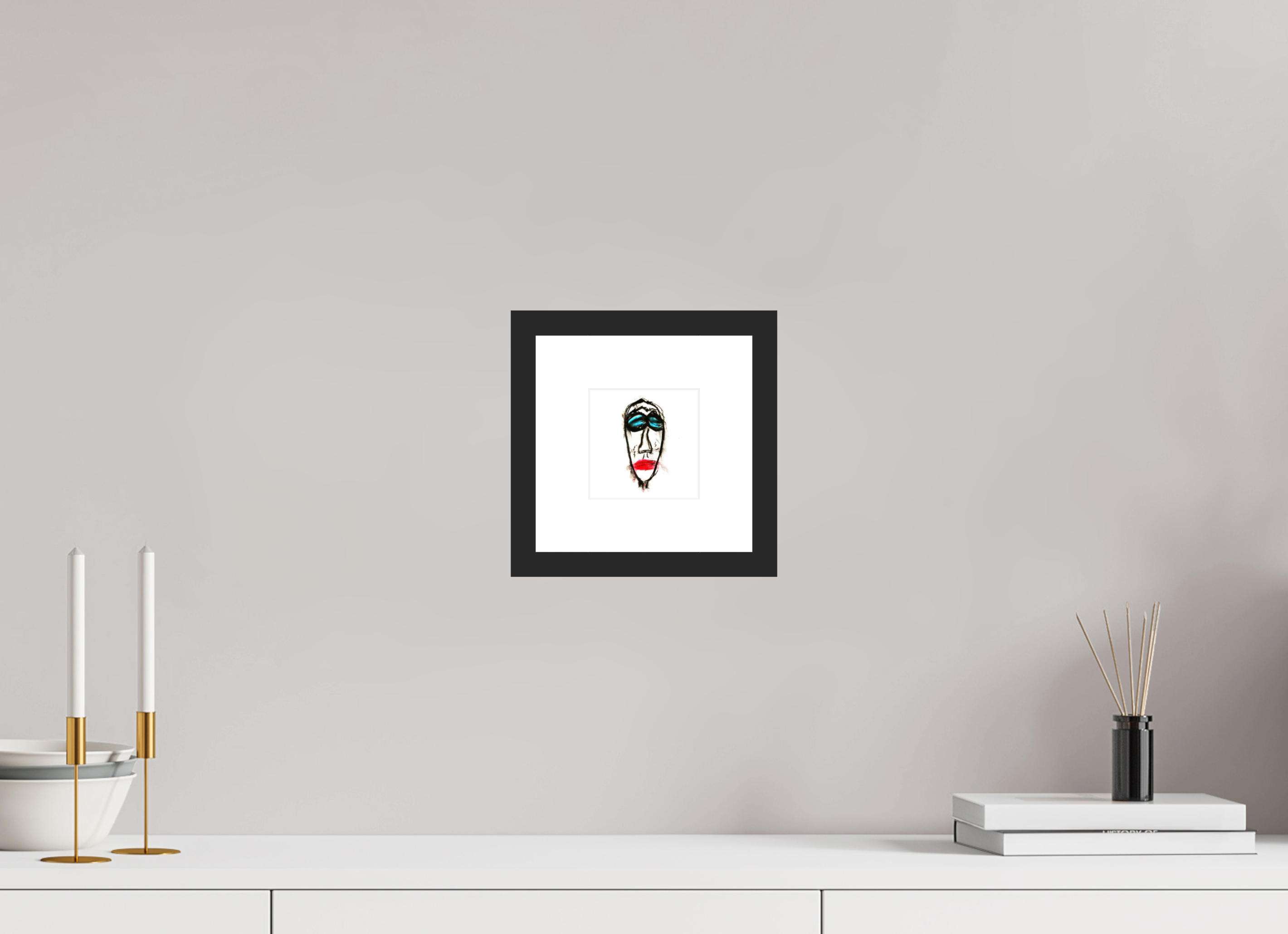 4 x 4″, Fuji Crystal Archive Print Framed (Black) Mr. Everybody
