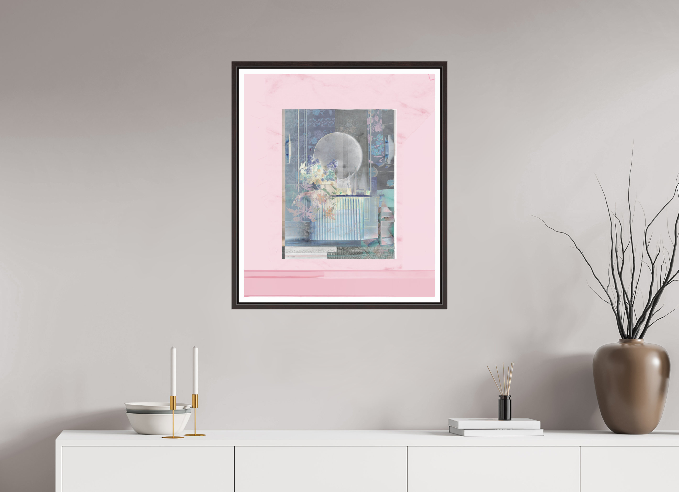 24 x 28.1″, Floater Frame (Alder Brown) Interior Design