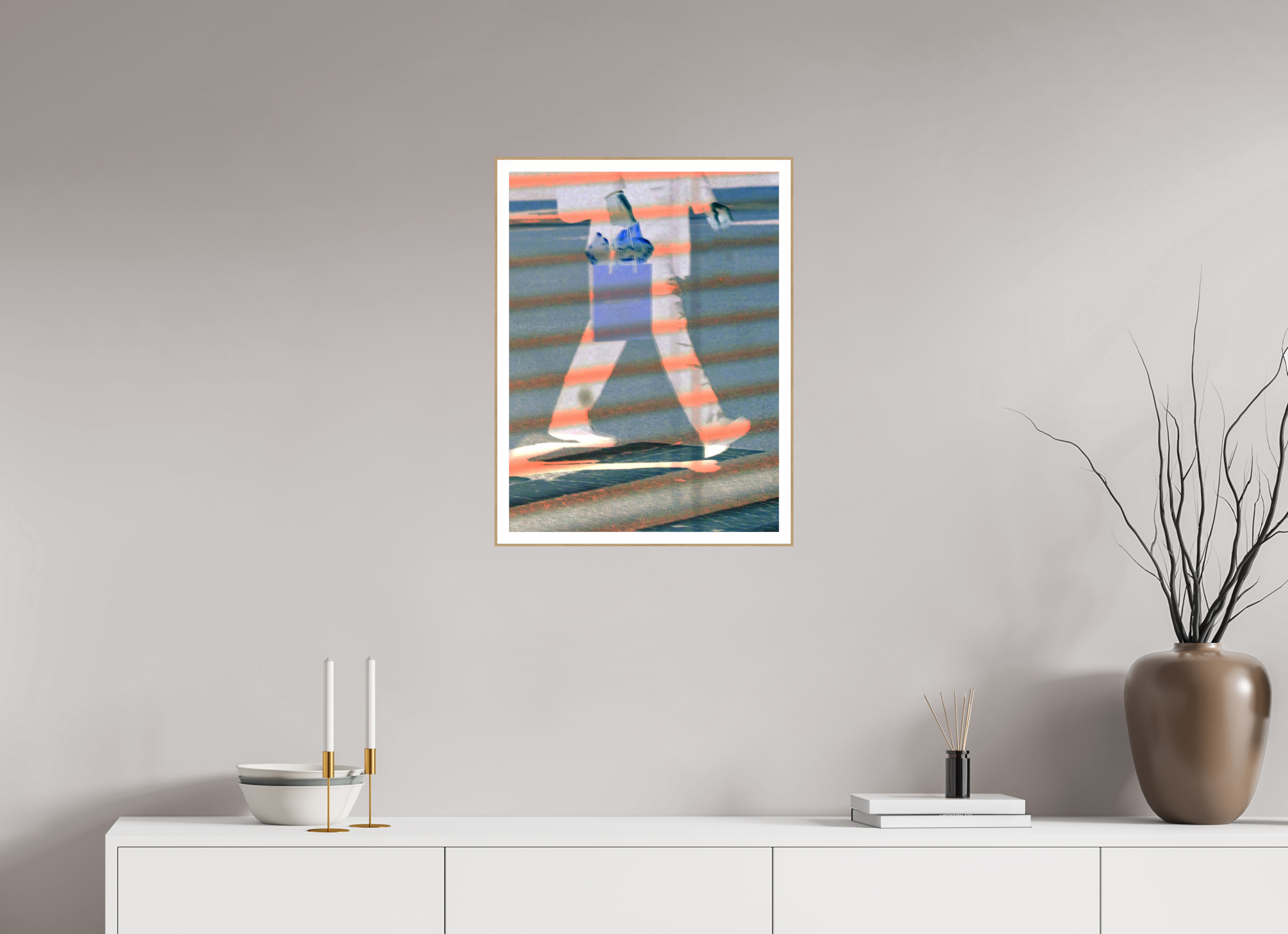 18 x 24″, Solid Wood ArtBox (Oak) Push