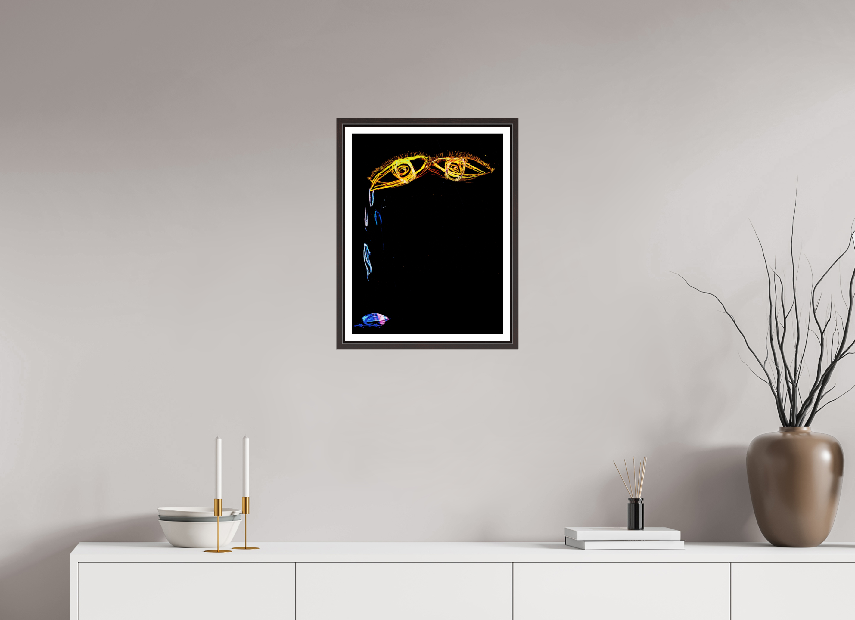 15 x 20″, Floater Frame (Alder Brown) Taking