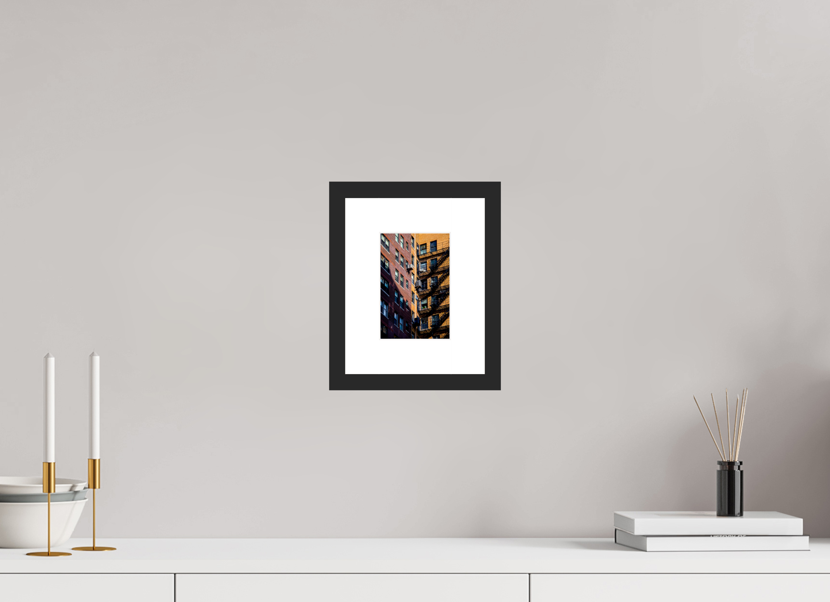 4 x 5.9″, Fuji Crystal Archive Print Framed (Black) City Escape