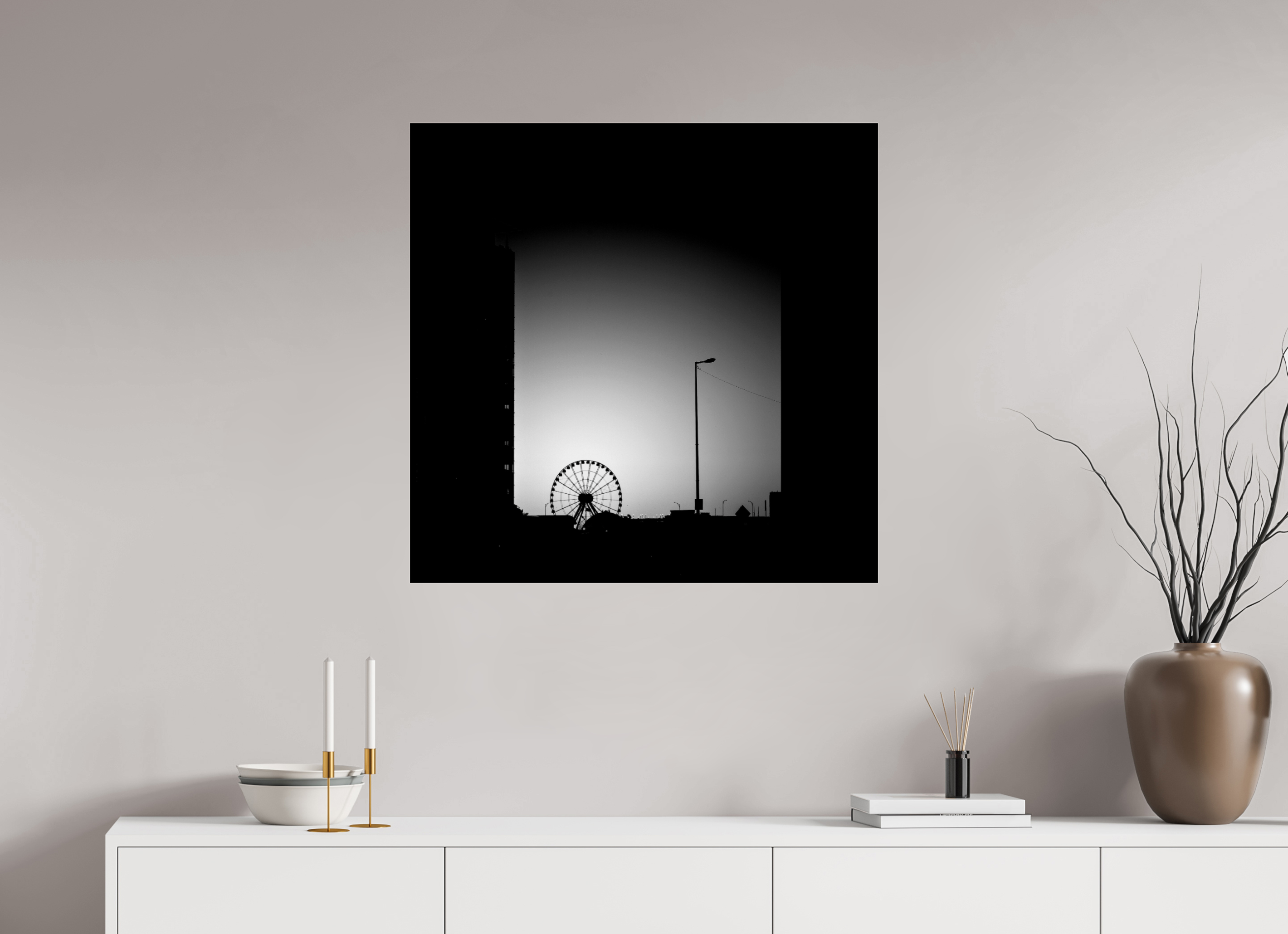 31.5 x 31″, Photo Print Under Acrylic Glass Navy Pier