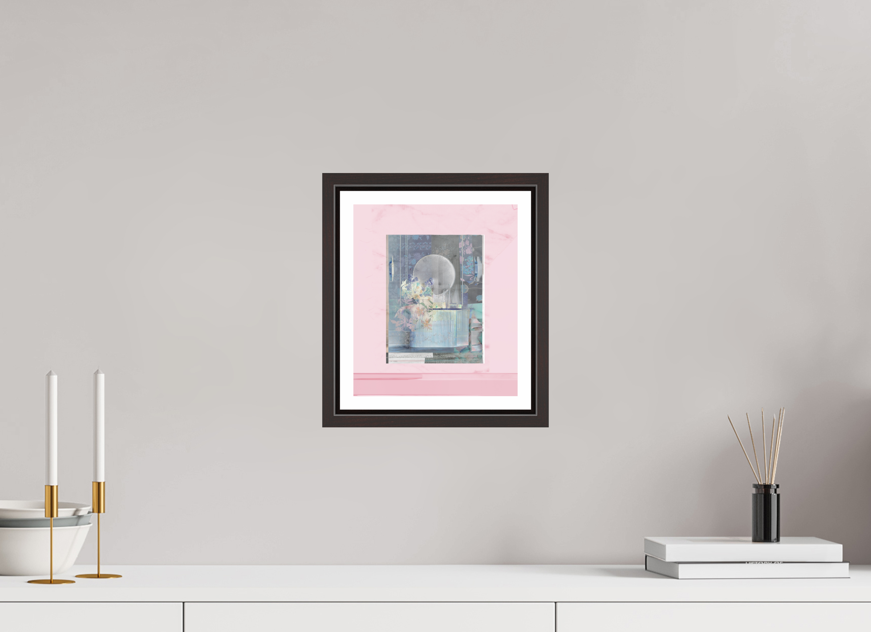 8 x 9.4″, Floater Frame (Alder Brown) Interior Design