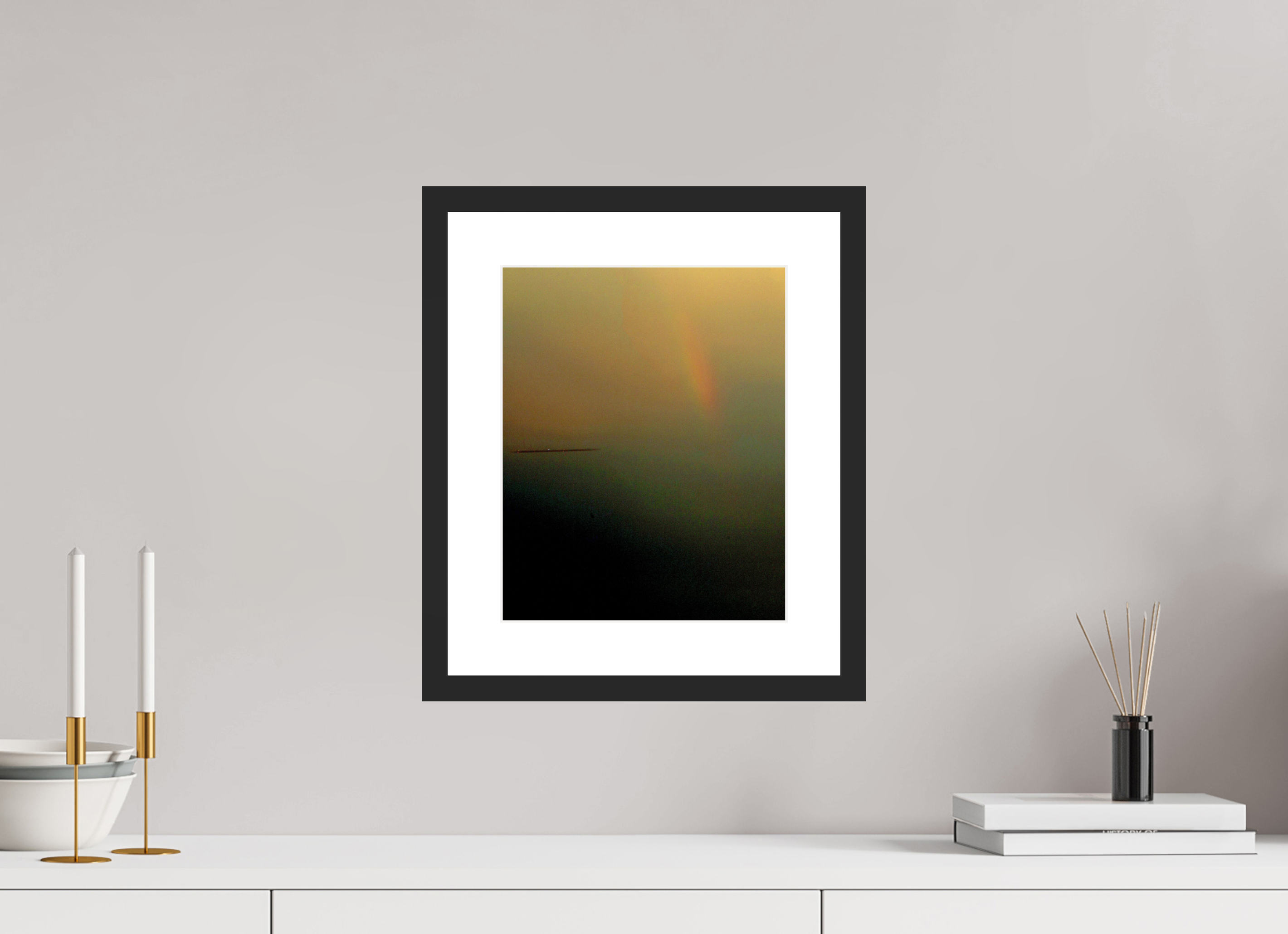 10 x 12.4″, Framed #1 UFO