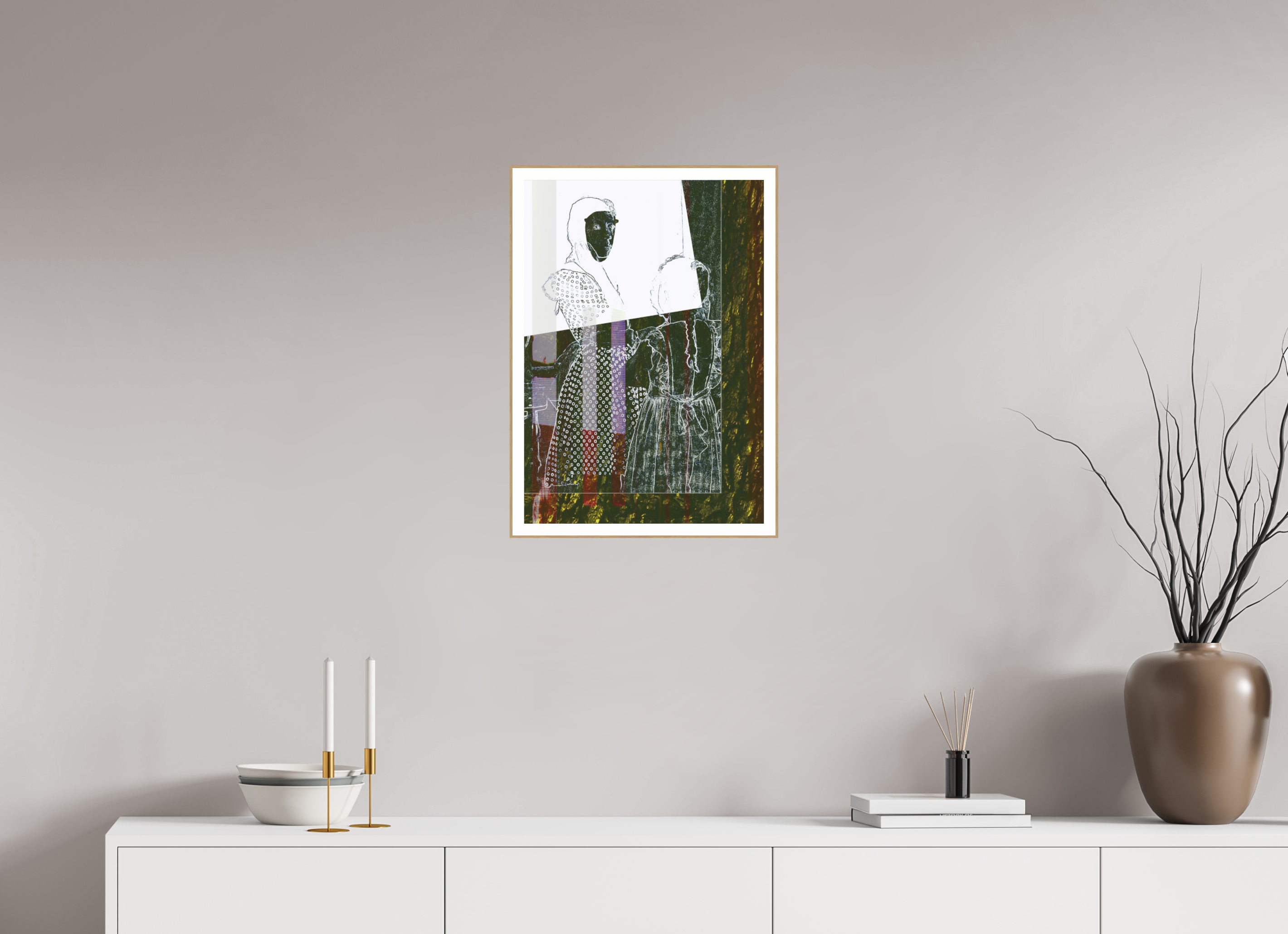 16 x 22.9″, Solid Wood ArtBox (Oak) Motherly